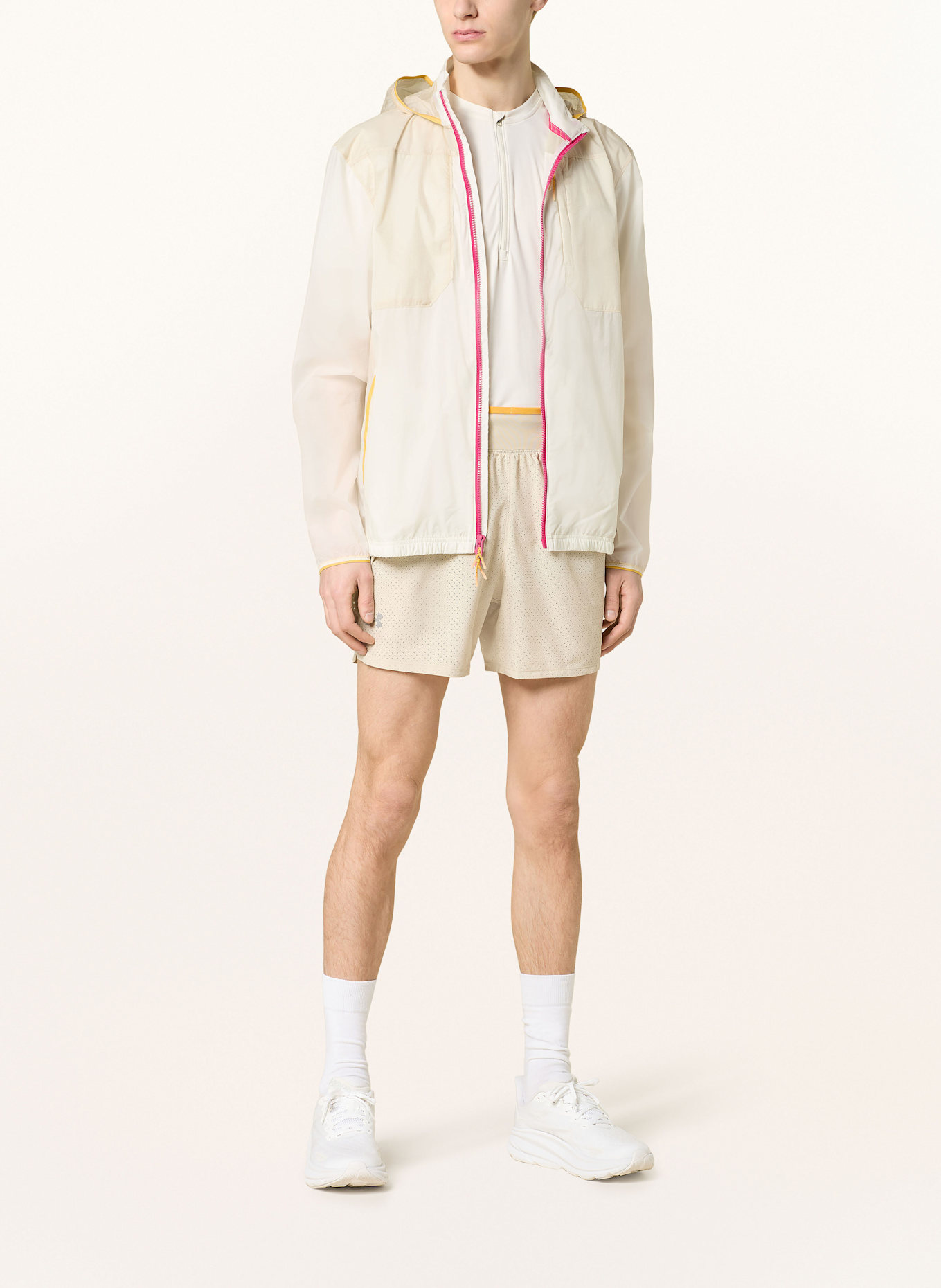 UNDER ARMOUR 2-in-1-Laufshorts UA TRAIL RUN LAUNCH: BEIGE