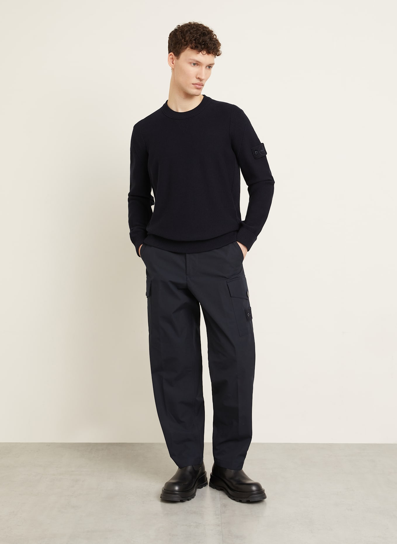 STONE ISLAND Pullover GHOST: DUNKELBLAU