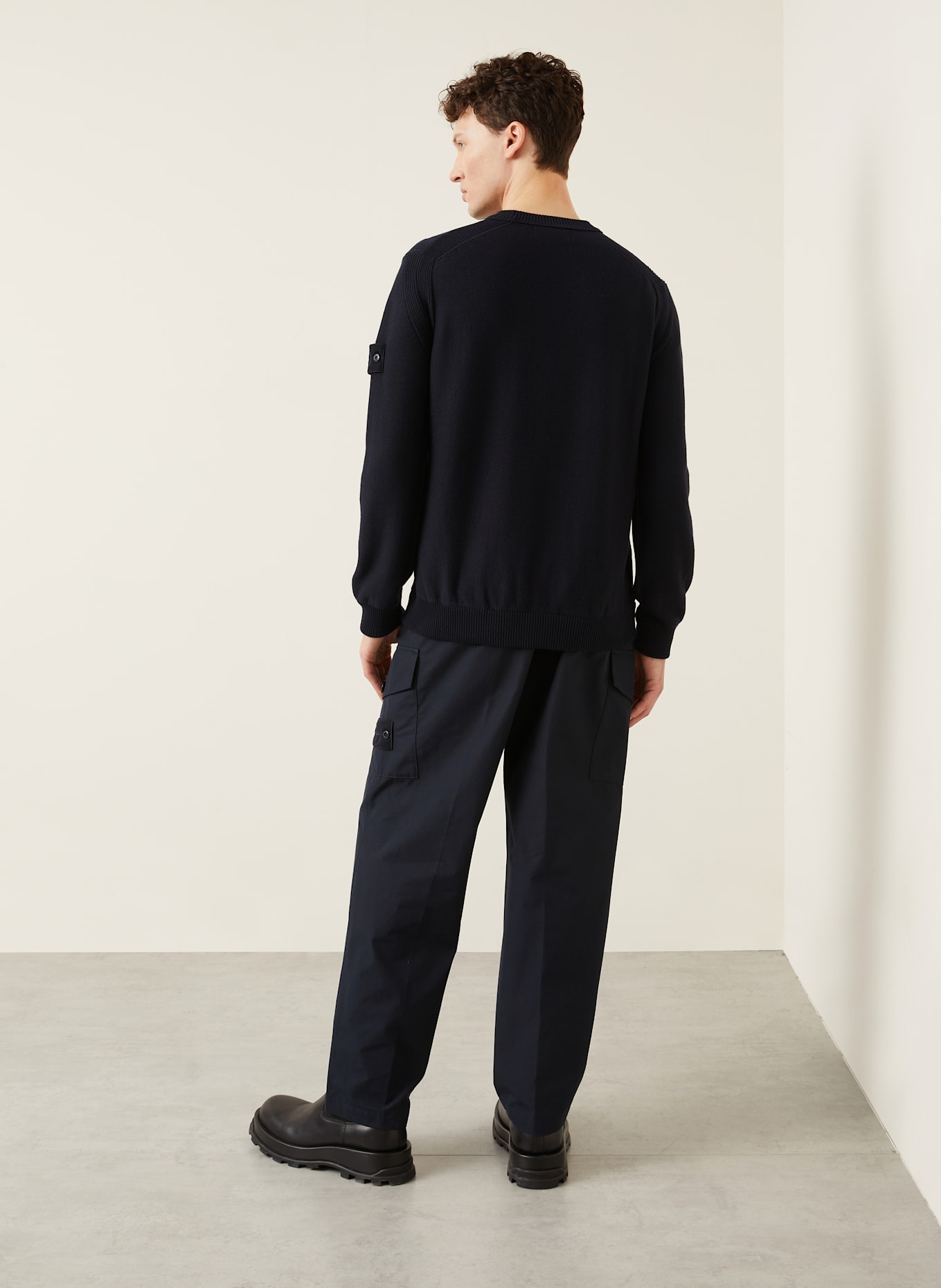 STONE ISLAND Pullover GHOST: DUNKELBLAU