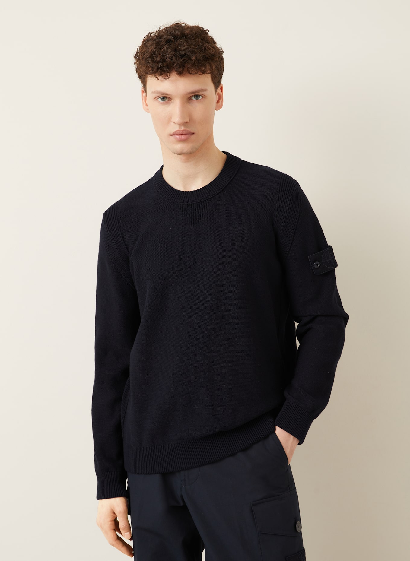 STONE ISLAND Pullover GHOST: DUNKELBLAU
