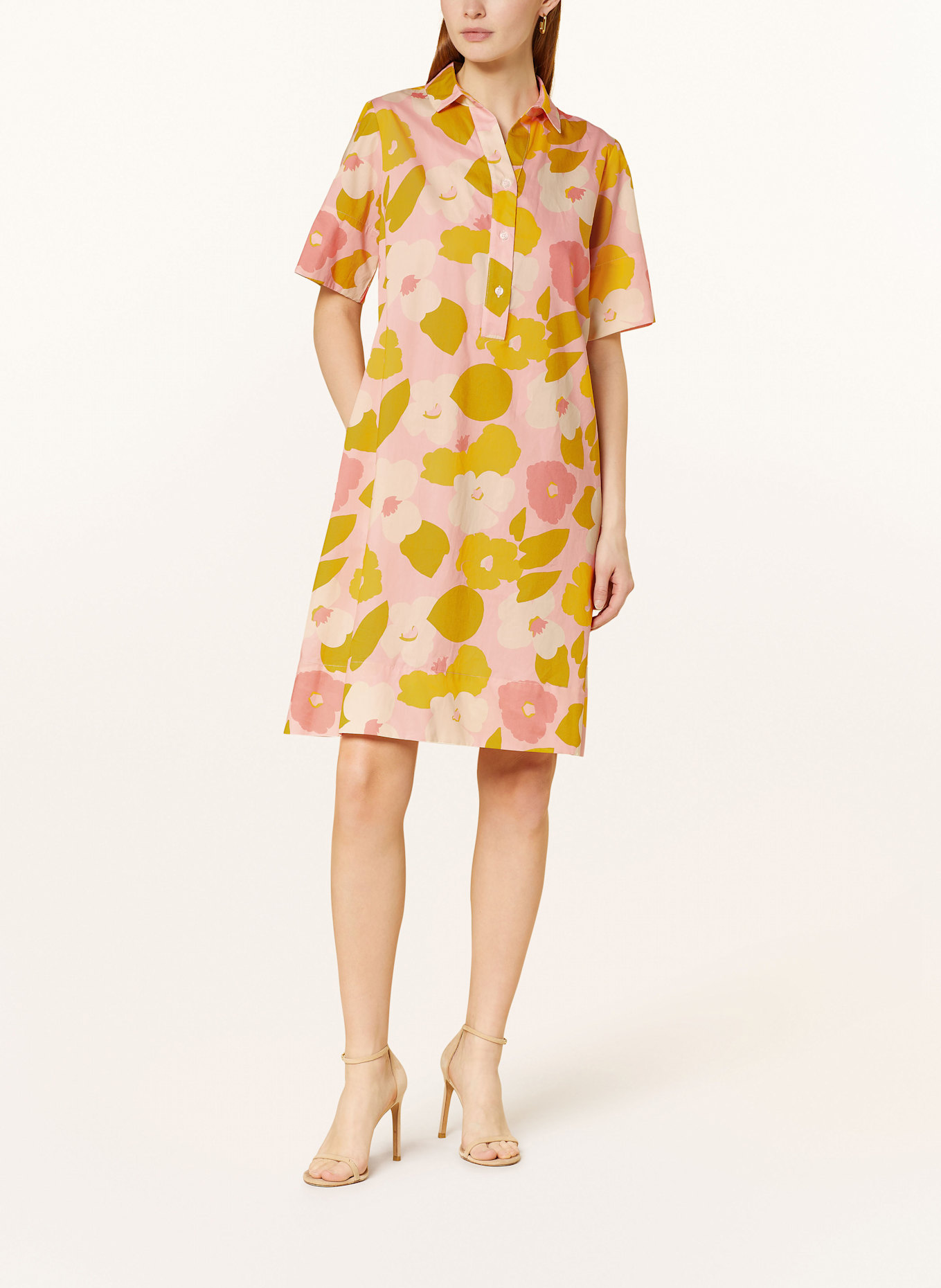 rossana diva Kleid: ROSA / OLIV / HELLROT