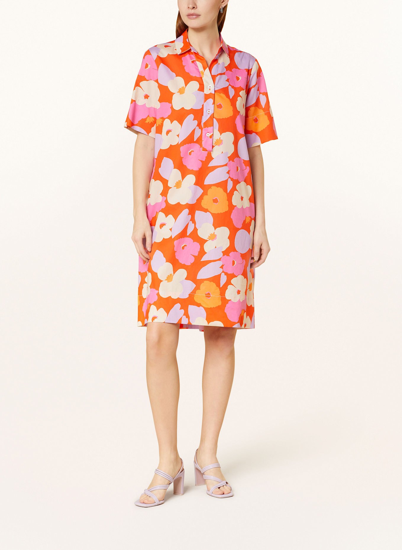 rossana diva Kleid: ORANGE / PINK / BEIGE