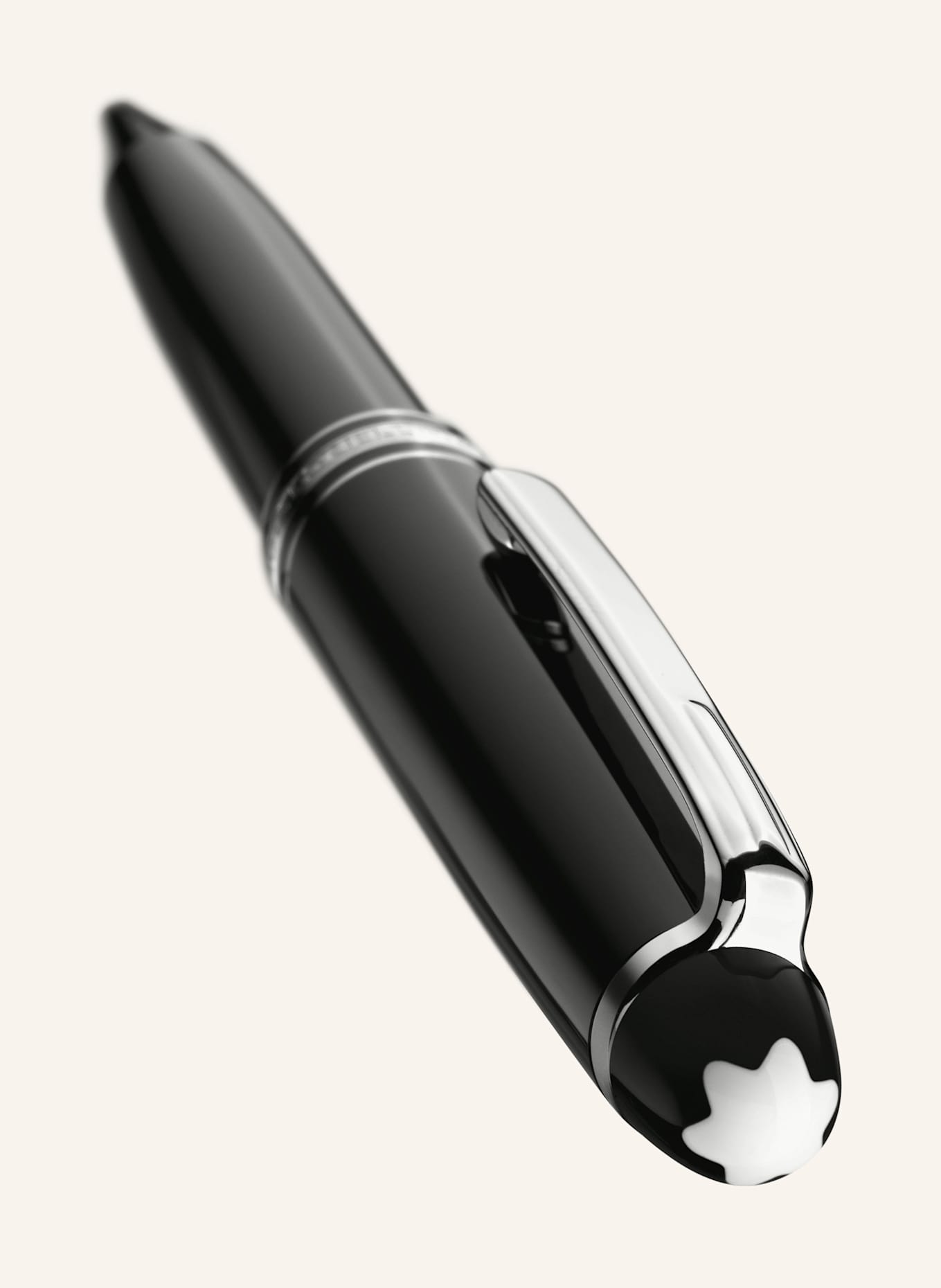 MONTBLANC Minenhalter MEISTERSTÜCK PLATINUM-COATED CLASSIQUE: SCHWARZ / SILBER