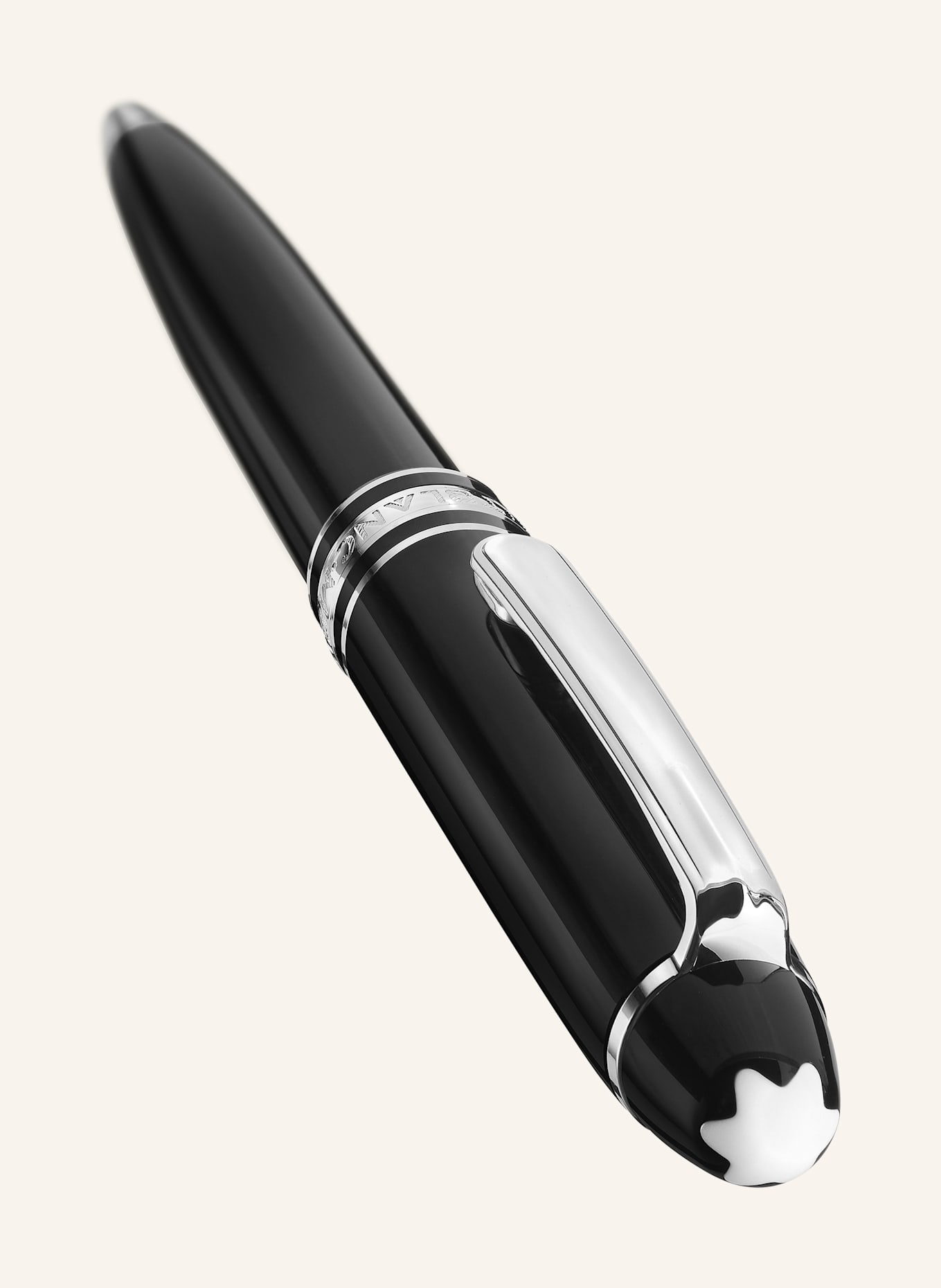 MONTBLANC Drehkugelschreiber MEISTERSTÜCK PLATINUM-COATED MOZART: SCHWARZ / SILBER