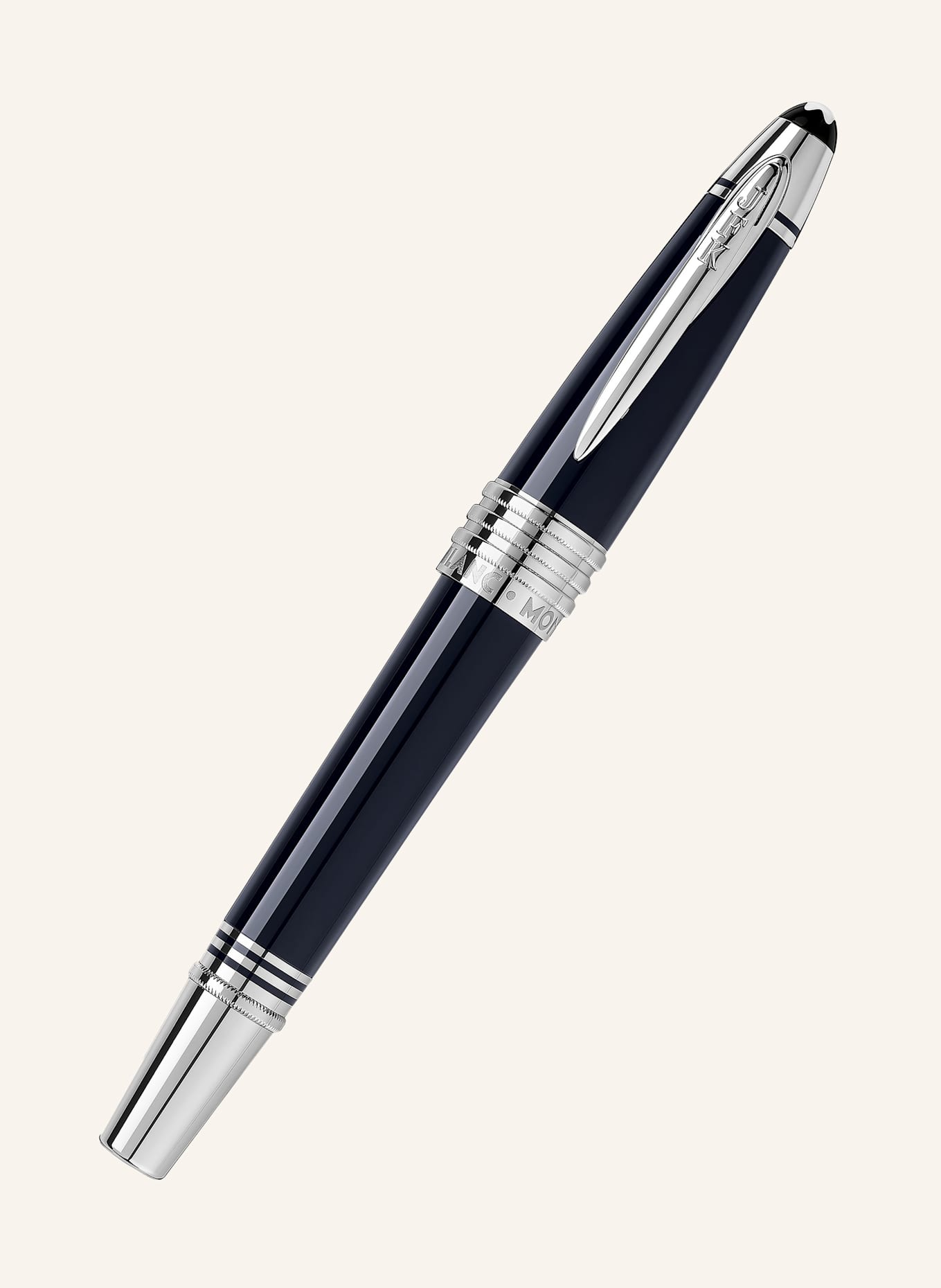 MONTBLANC Rollerball JOHN F. KENNEDY SPECIAL EDITION: MÖRKBLÅ / SILVER
