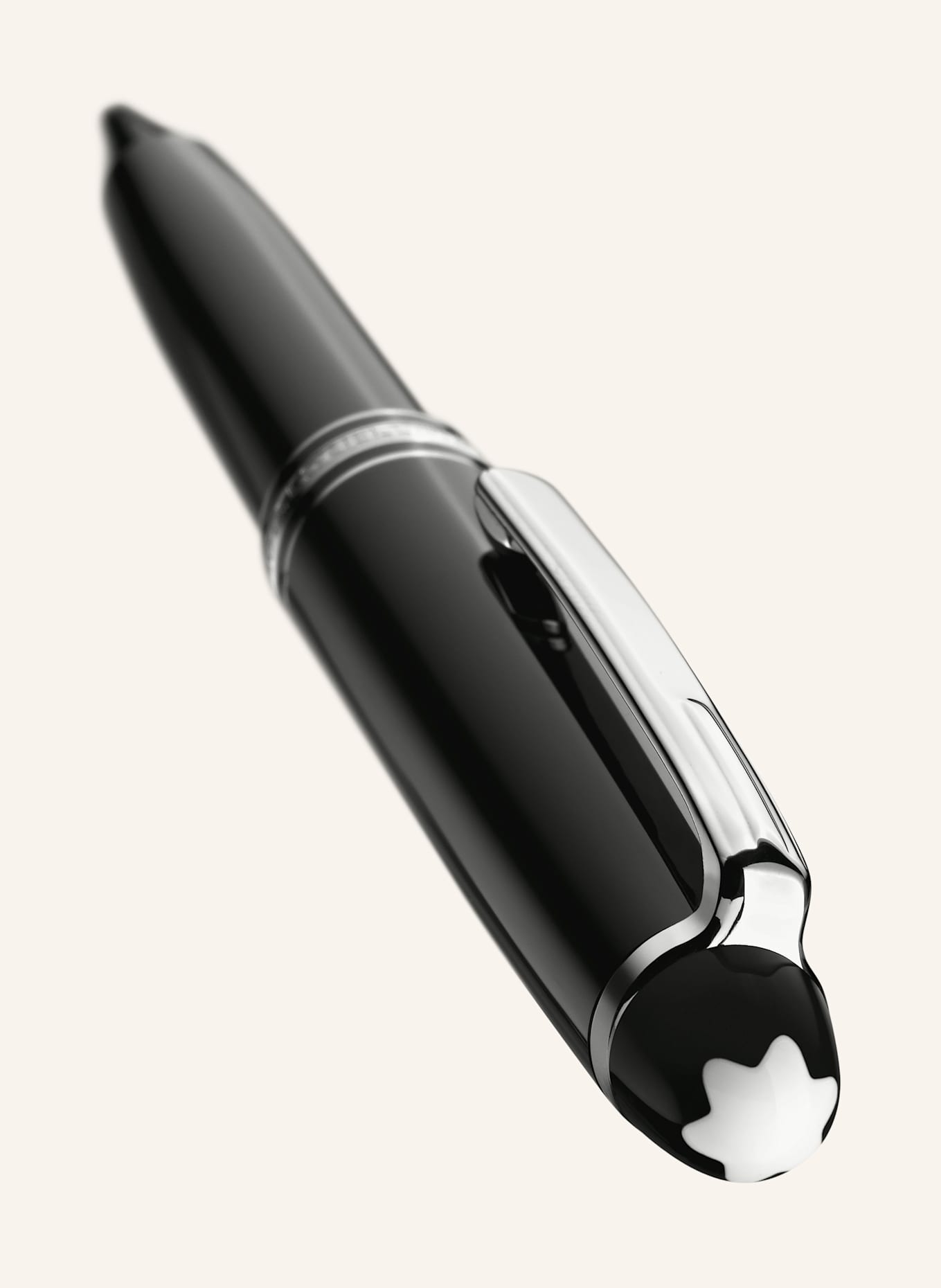 MONTBLANC Minenhalter MEISTERSTÜCK PLATINUM-COATED CLASSIQUE: SCHWARZ / SILBER