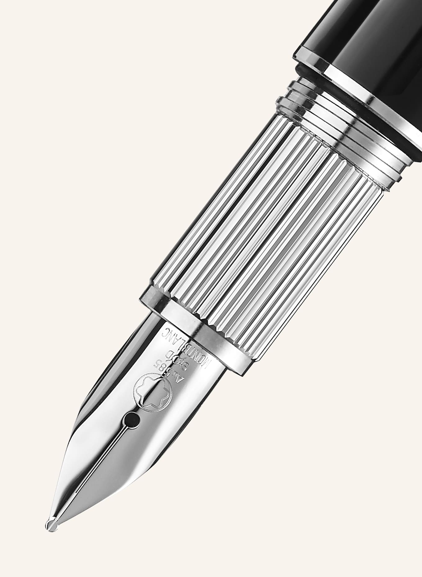 MONTBLANC Patronenfüllfederhalter STARWALKER PRECIOUS RESIN: SCHWARZ / SILBER