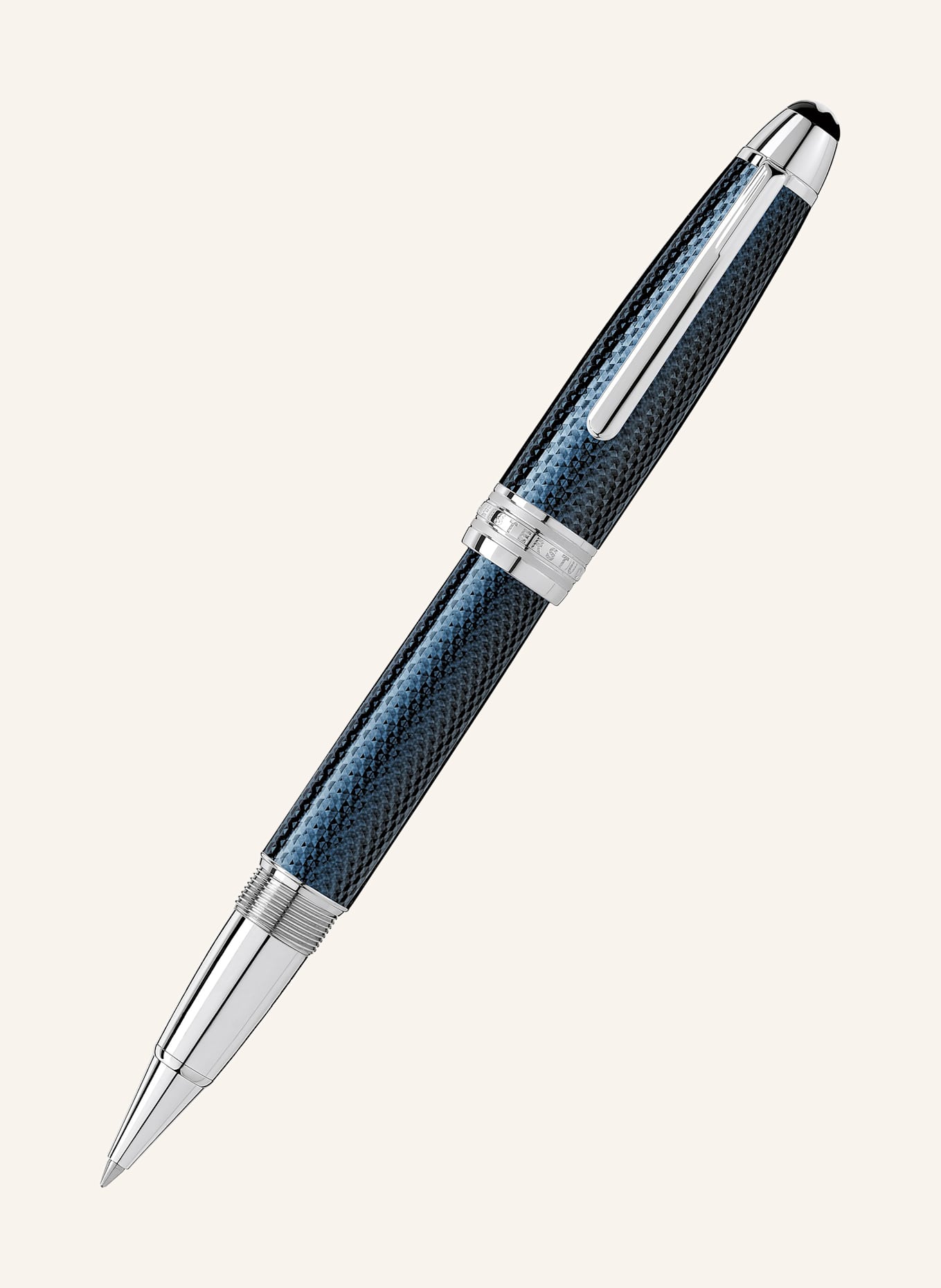 MONTBLANC Rollerball MEISTERSTÜCK SOLITAIRE BLUE HOUR LEGRAND: SILVER / BLUE