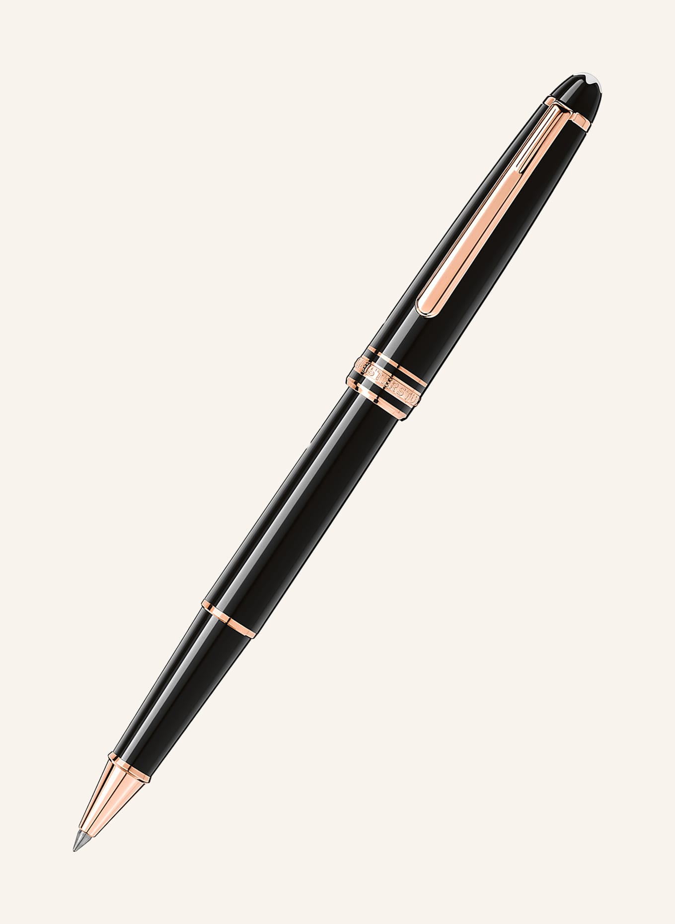 MONTBLANC Rollerball MEISTERSTÜCK: SCHWARZ / ROSÉGOLD