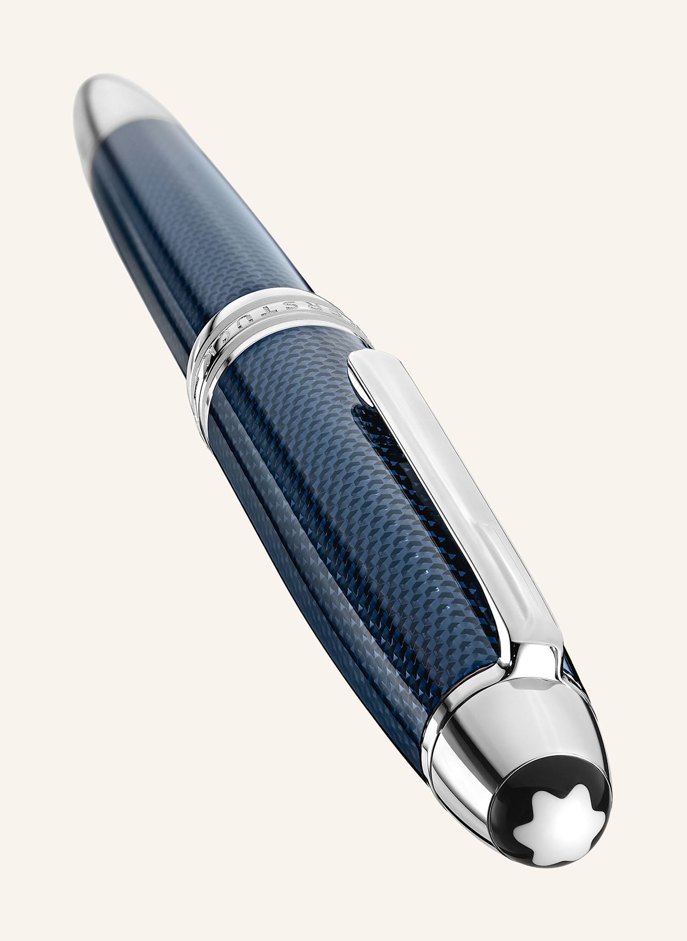 MONTBLANC Kolbenfüllfederhalter MEISTERSTÜCK SOLITAIRE BLUE HOUR LEGRAND: BLAU / SILBER
