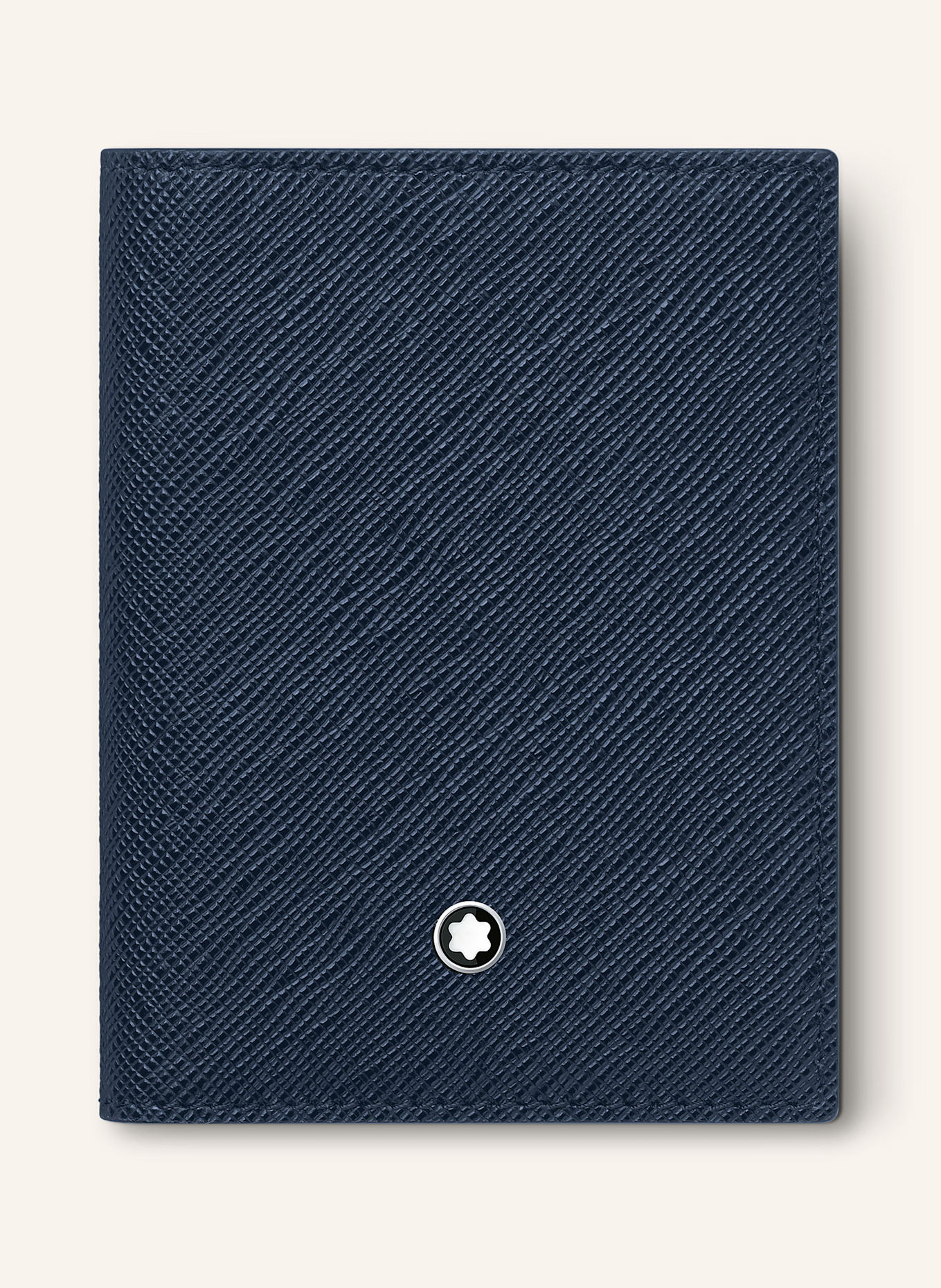 MONTBLANC Etui na karty ze skóry saffiano SARTORIAL: GRANATOWY