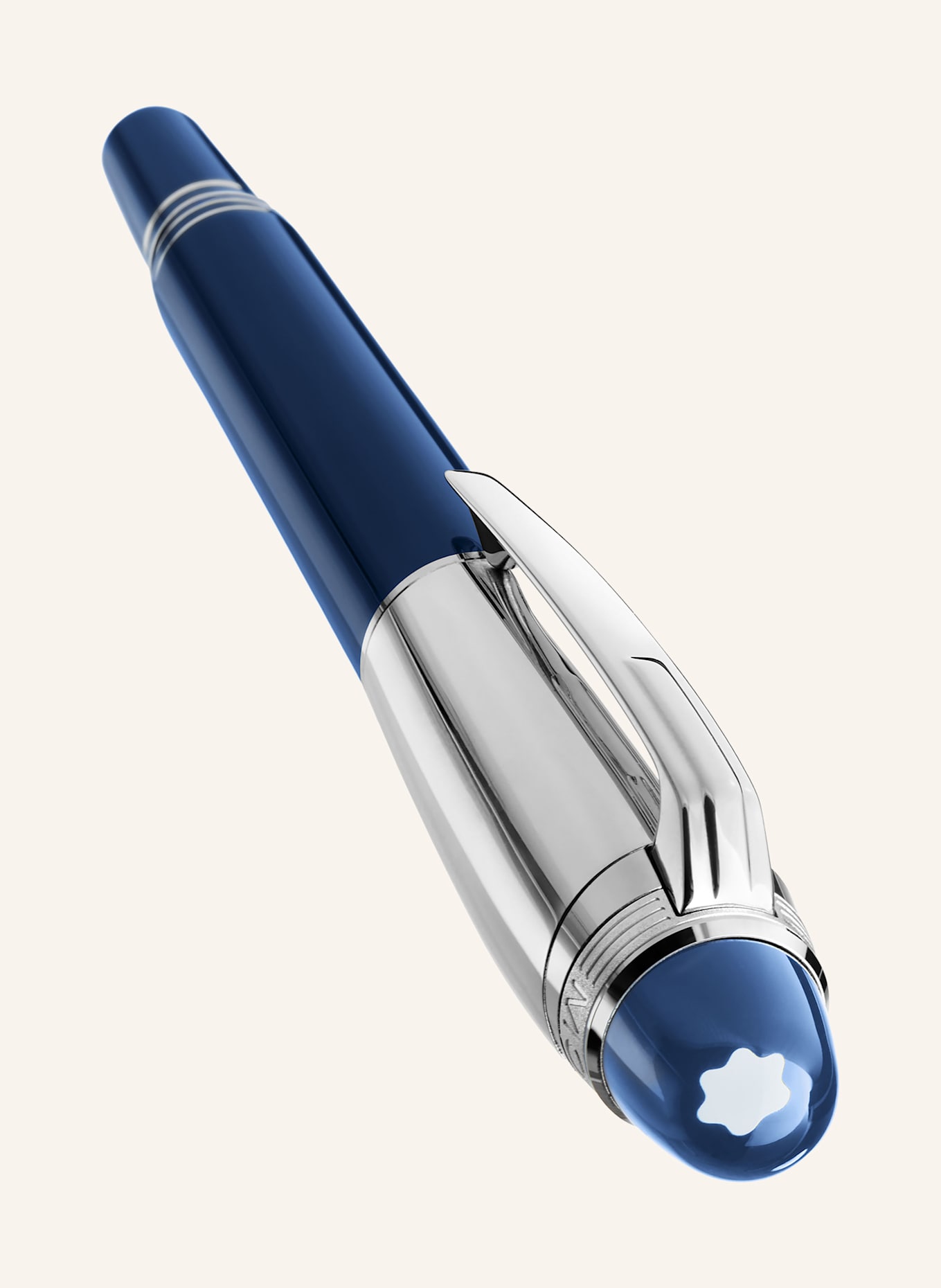 MONTBLANC Fineliner STARWALKER BLUE PLANET DOUÉ: DUNKELBLAU / SILBER