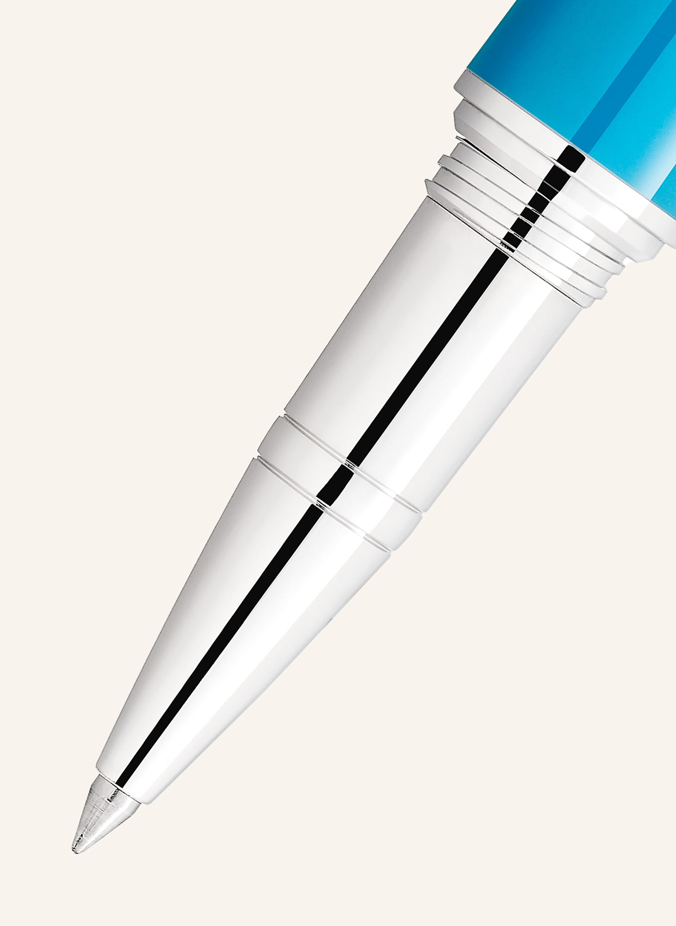 MONTBLANC Rollerball MUSES MARIA CALLAS SPECIAL EDITION: HELLBLAU / SILBER