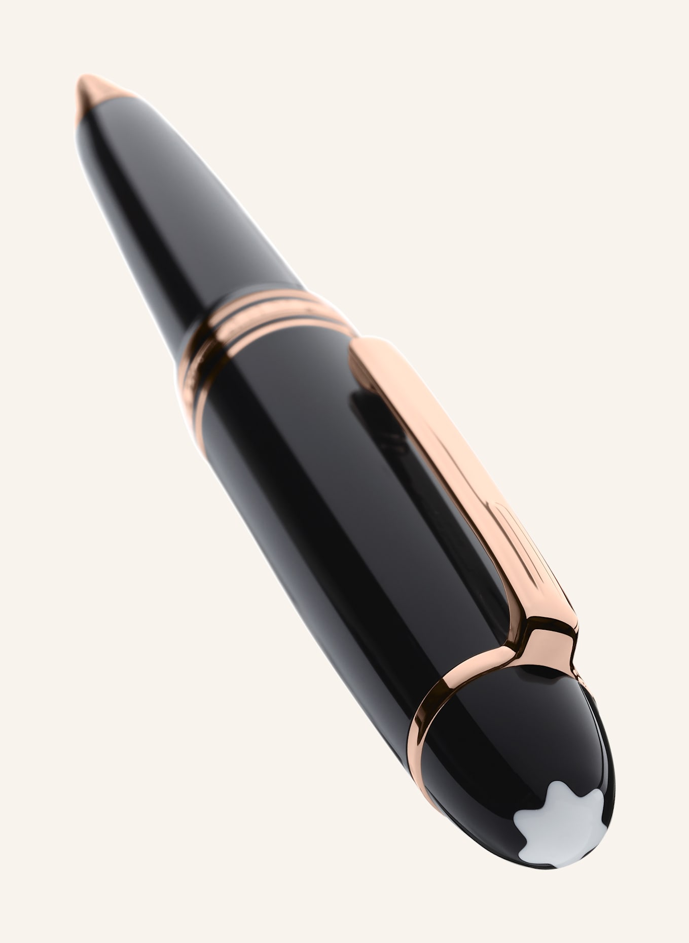 MONTBLANC Drehkugelschreiber MEISTERSTÜCK LE GRAND: SCHWARZ / ROSÉGOLD
