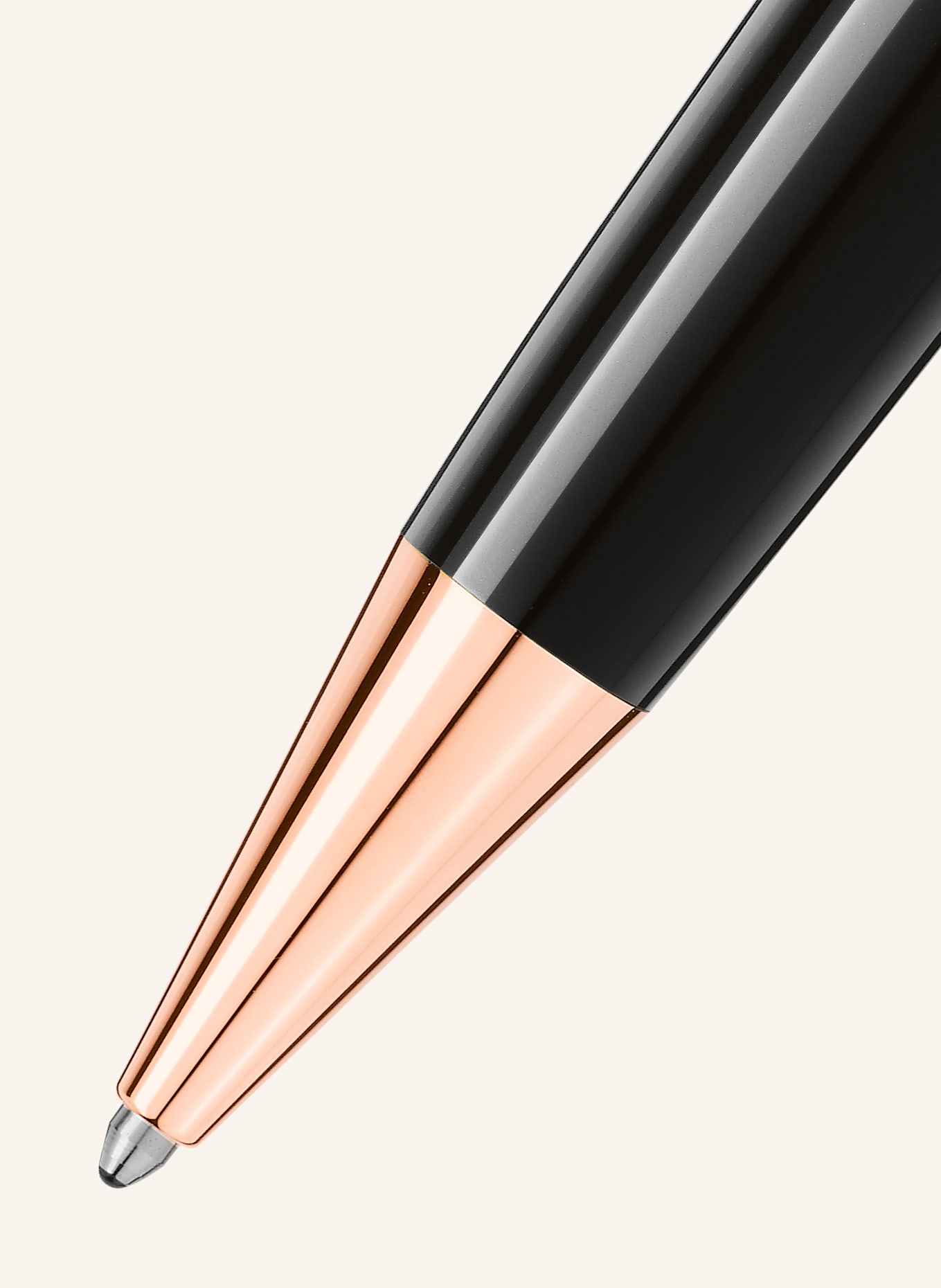 MONTBLANC Drehkugelschreiber MEISTERSTÜCK LE GRAND: SCHWARZ / ROSÉGOLD