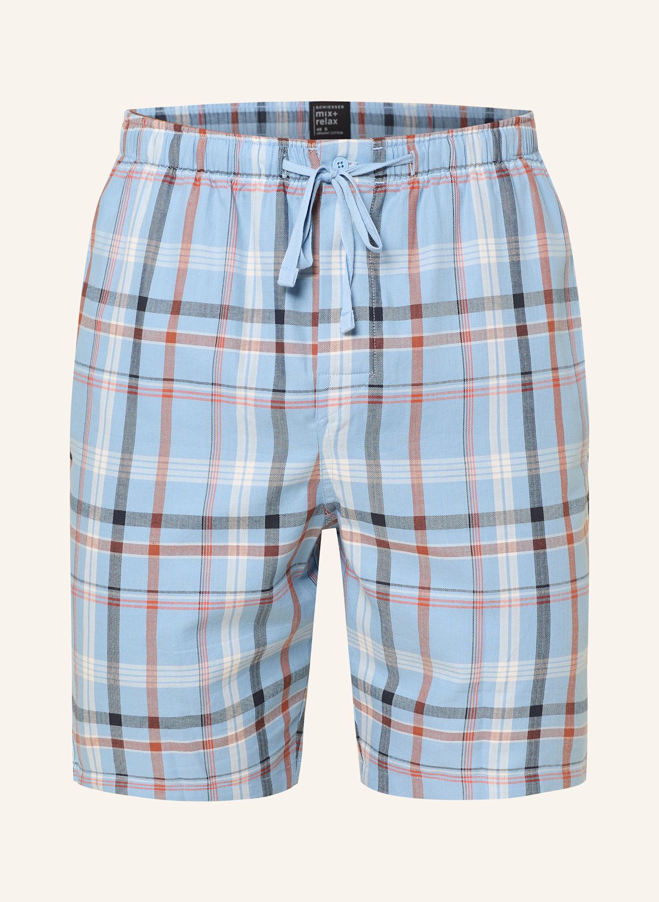 SCHIESSER Schlafshorts MIX+RELAX: BLAU / ROT / SCHWARZ