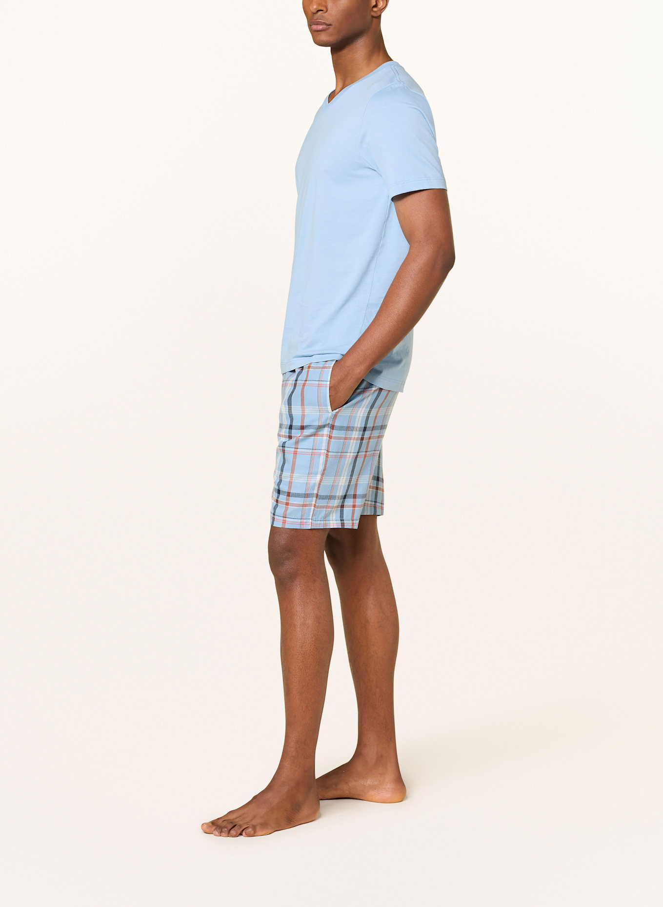 SCHIESSER Schlafshorts MIX+RELAX: BLAU / ROT / SCHWARZ