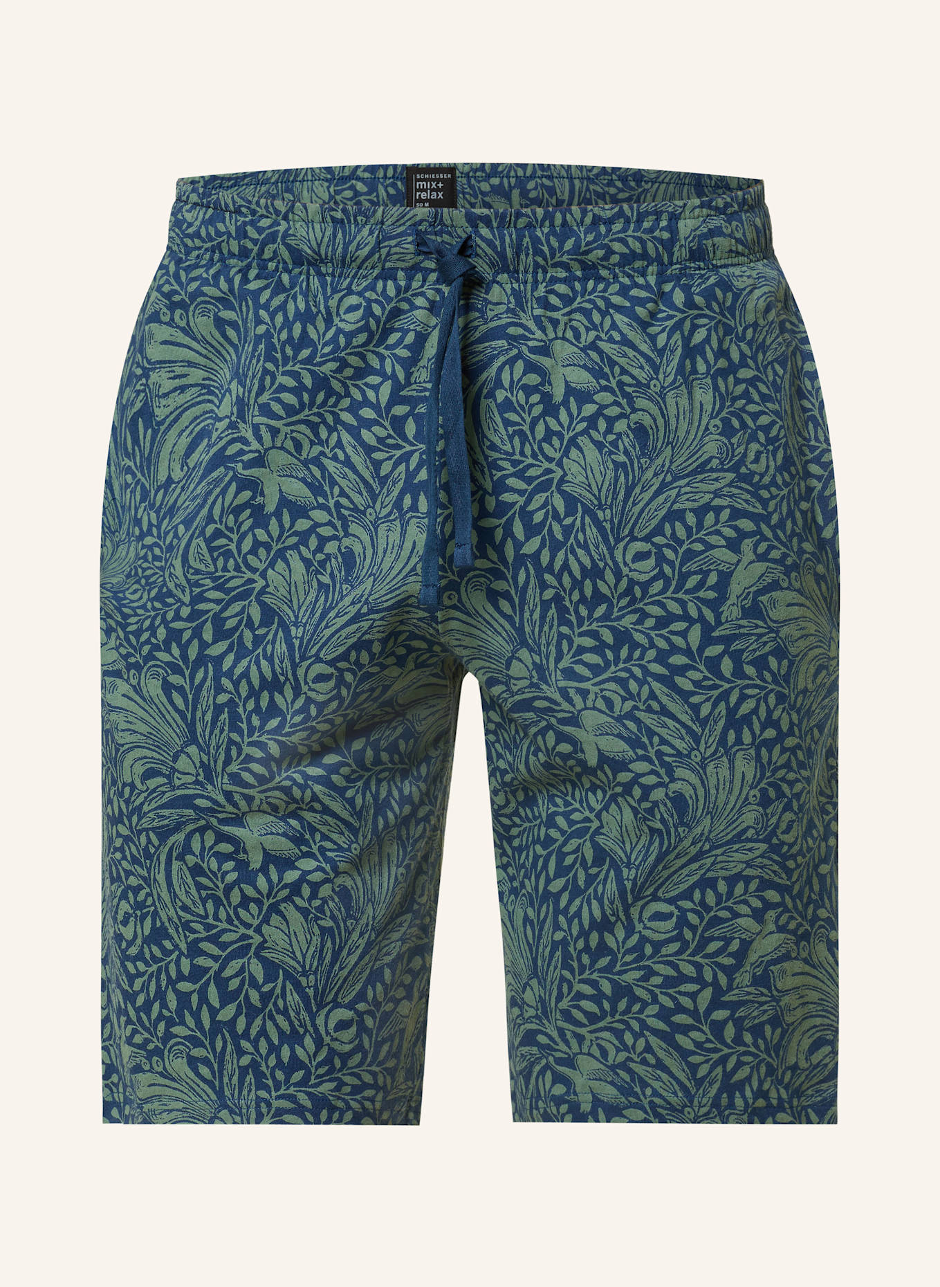 SCHIESSER Schlafshorts MIX+RELAX: BLAU / KHAKI