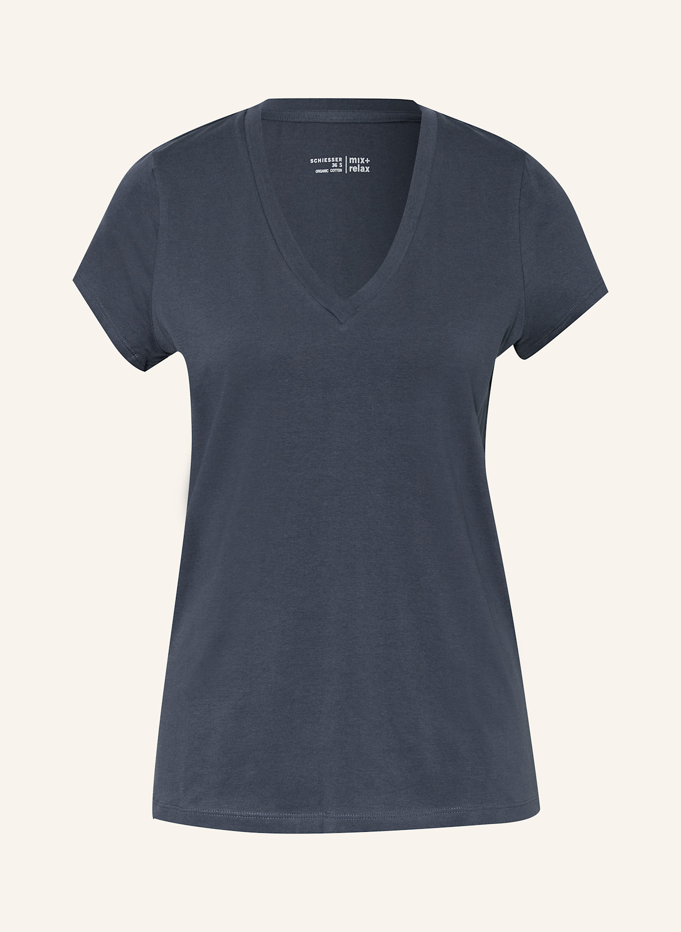 SCHIESSER Schlafshirt MIX+RELAX: DUNKELBLAU