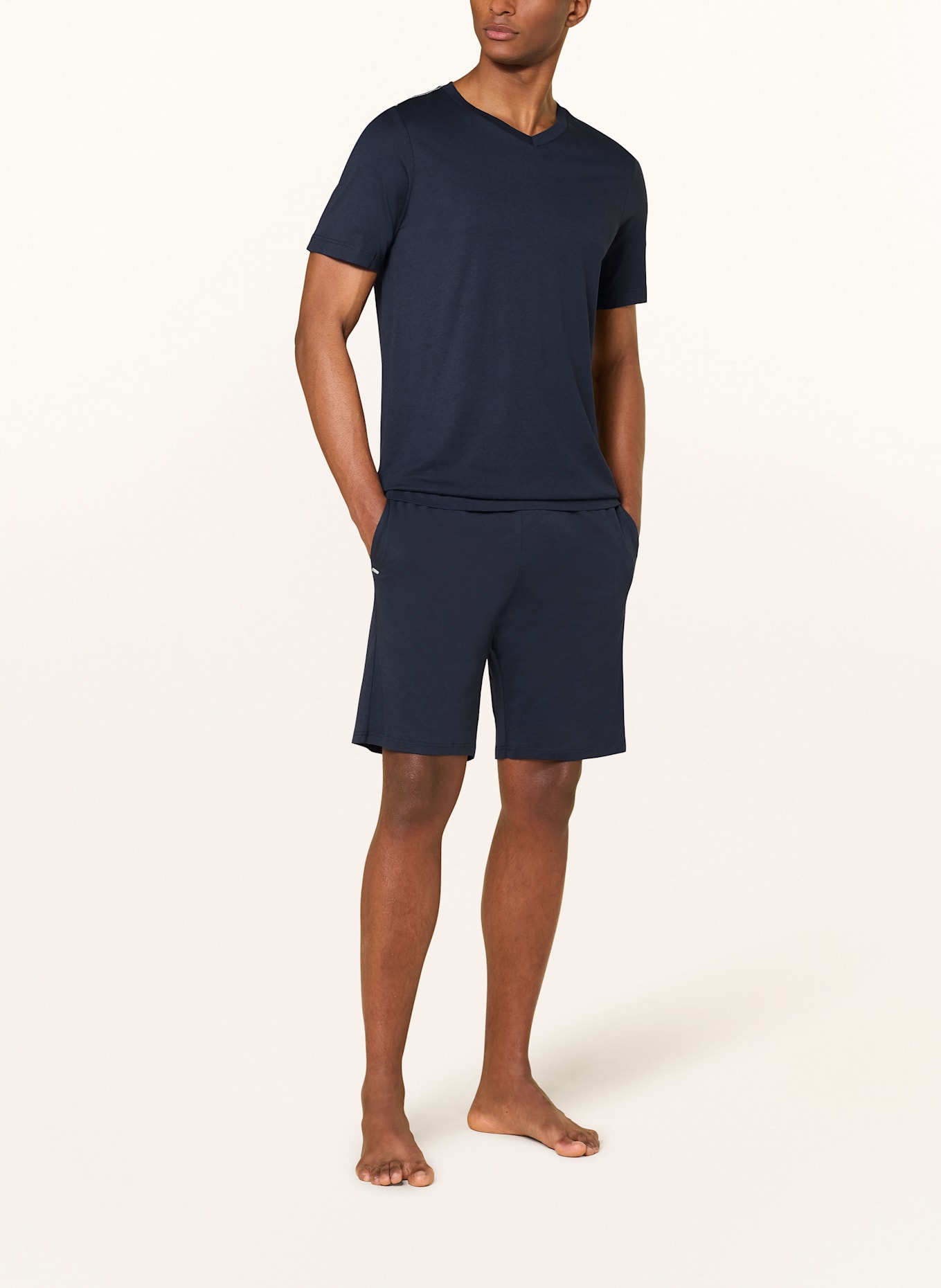 SCHIESSER Schlafshirt MIX+RELAX: DUNKELBLAU