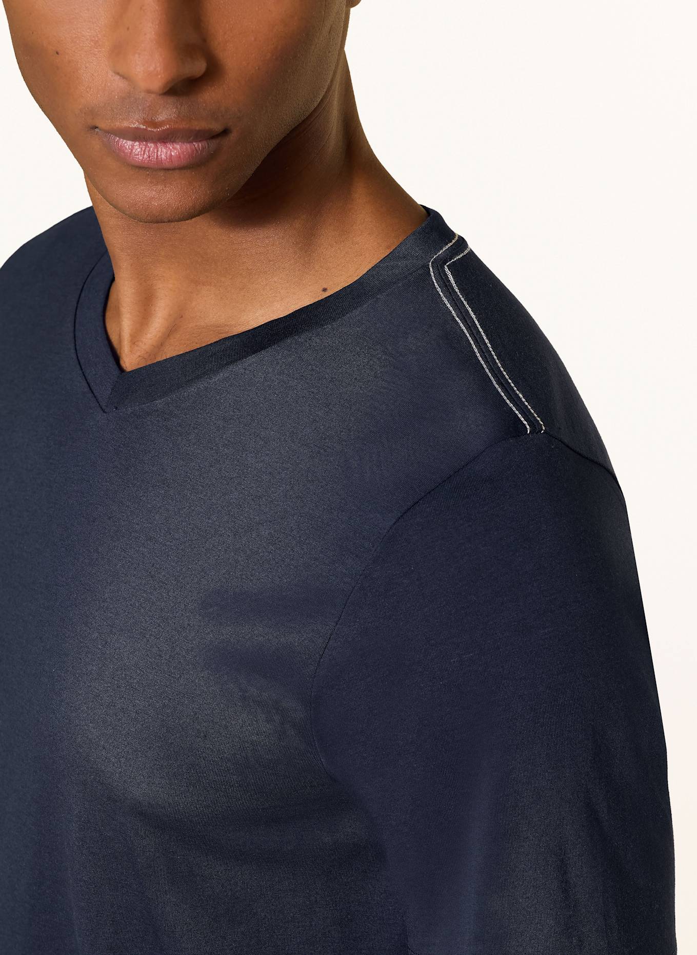 SCHIESSER Schlafshirt MIX+RELAX: DUNKELBLAU