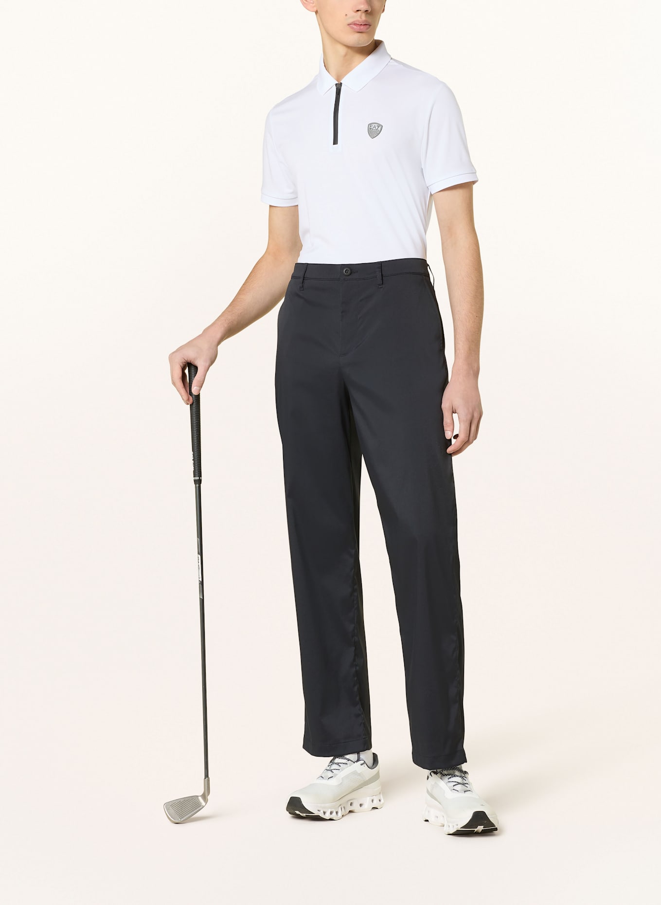 ALBERTO Spodnie golfowe LUIS-Y: CZARNY