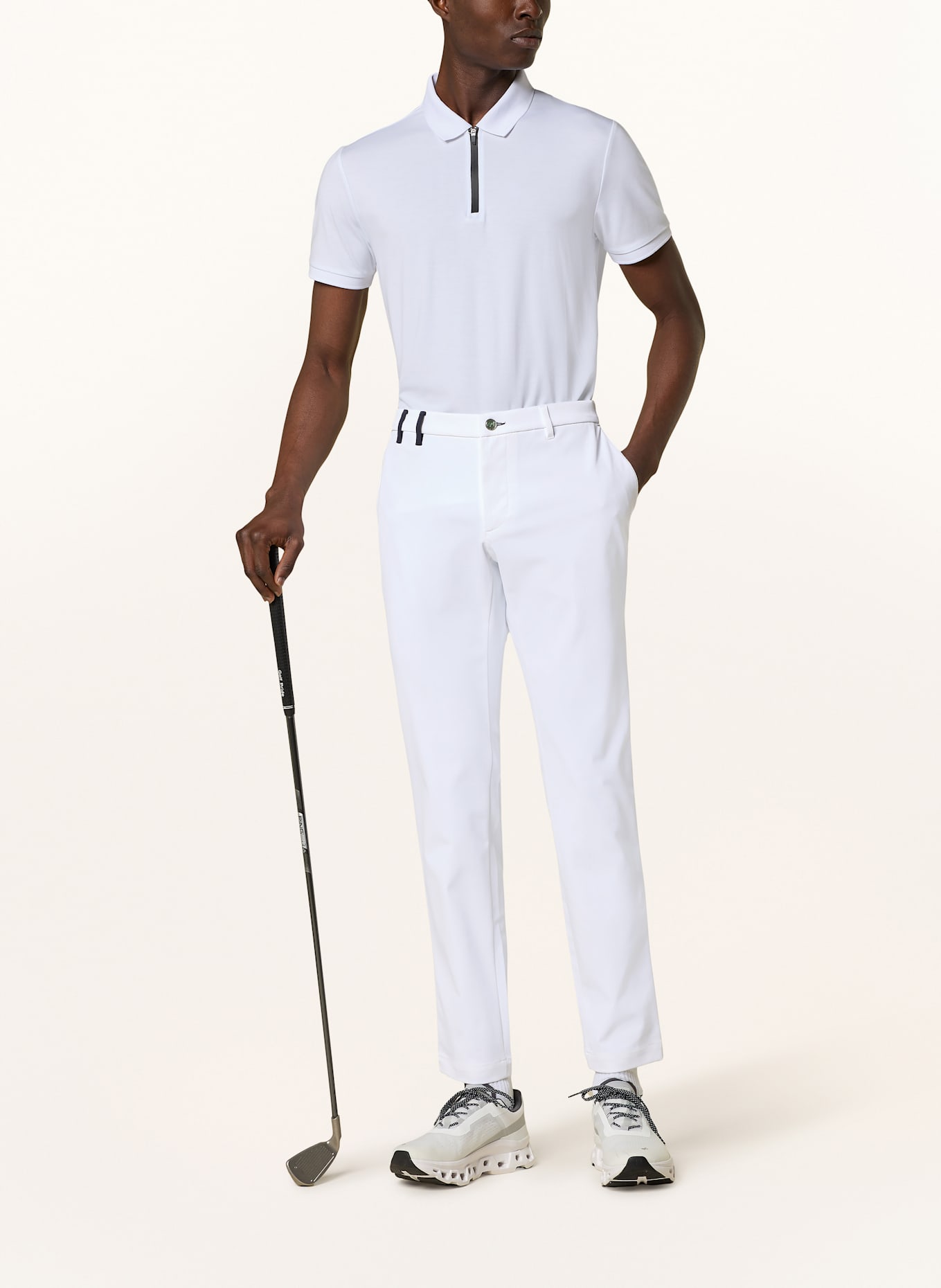ALBERTO Spodnie golfowe IAN: BIAŁY