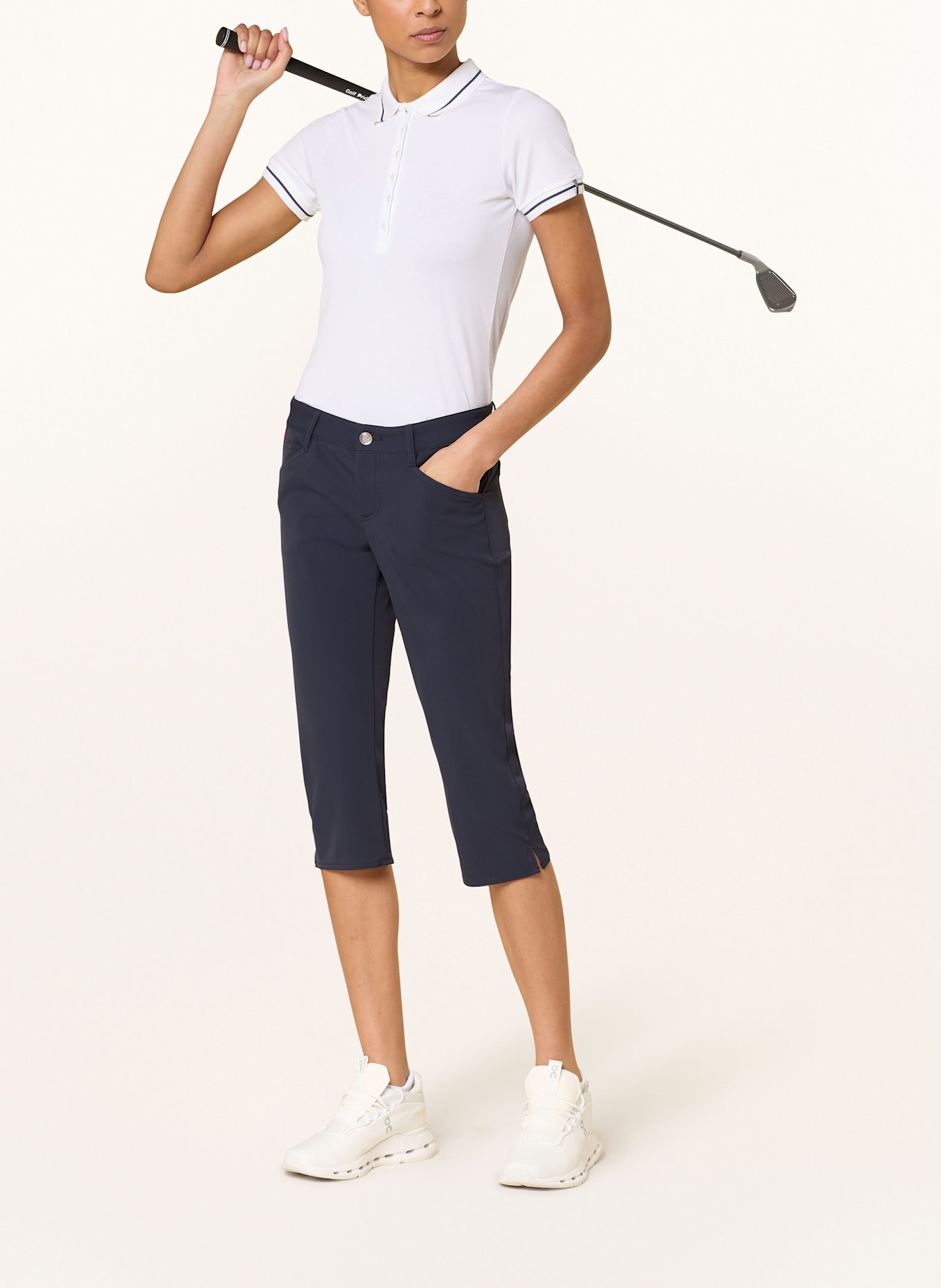 ALBERTO Spodnie golfowe 3/4 MONA 3XDRY®: GRANATOWY