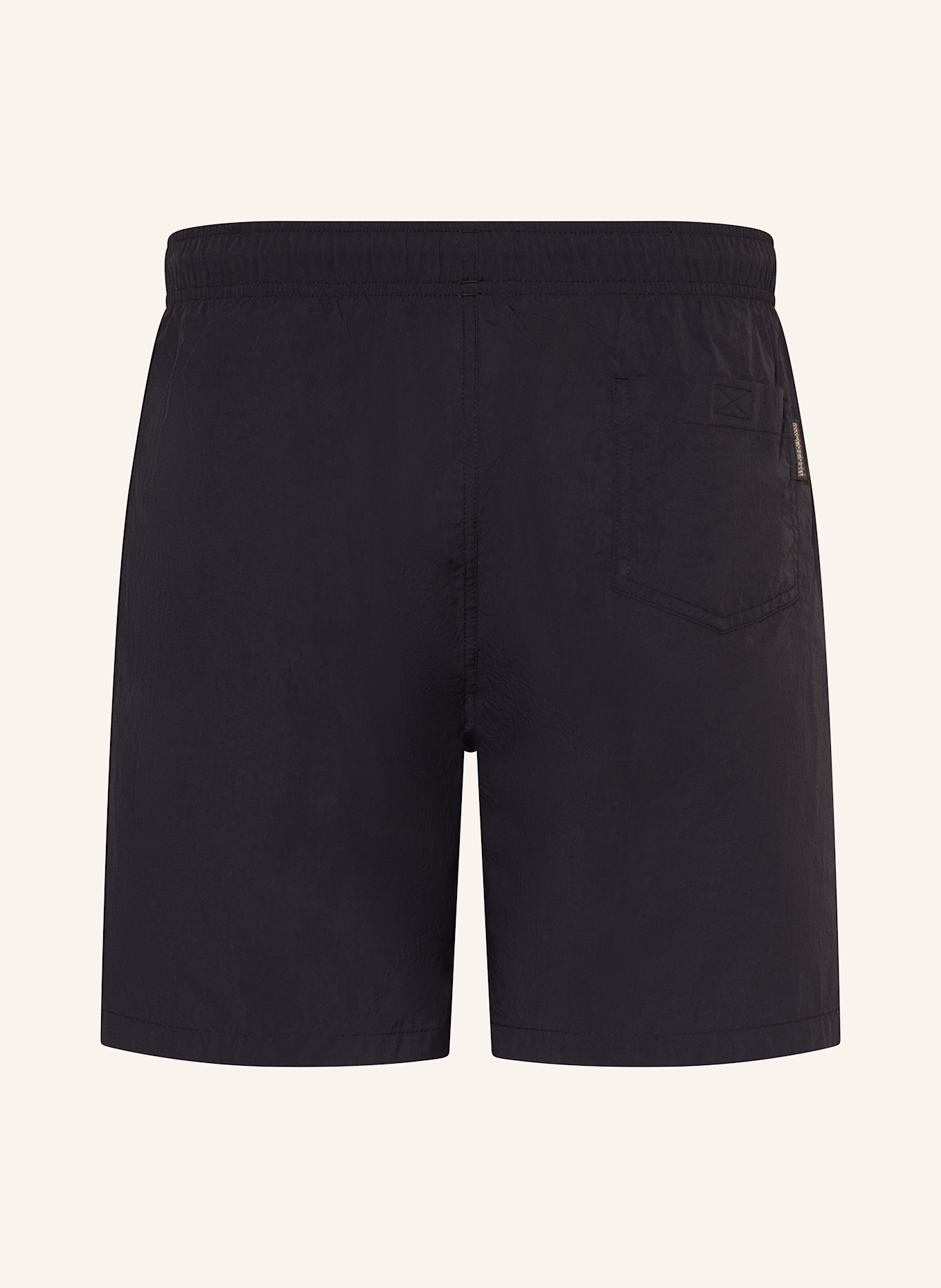 NAPAPIJRI BOX LOGO swim shorts: BLACK