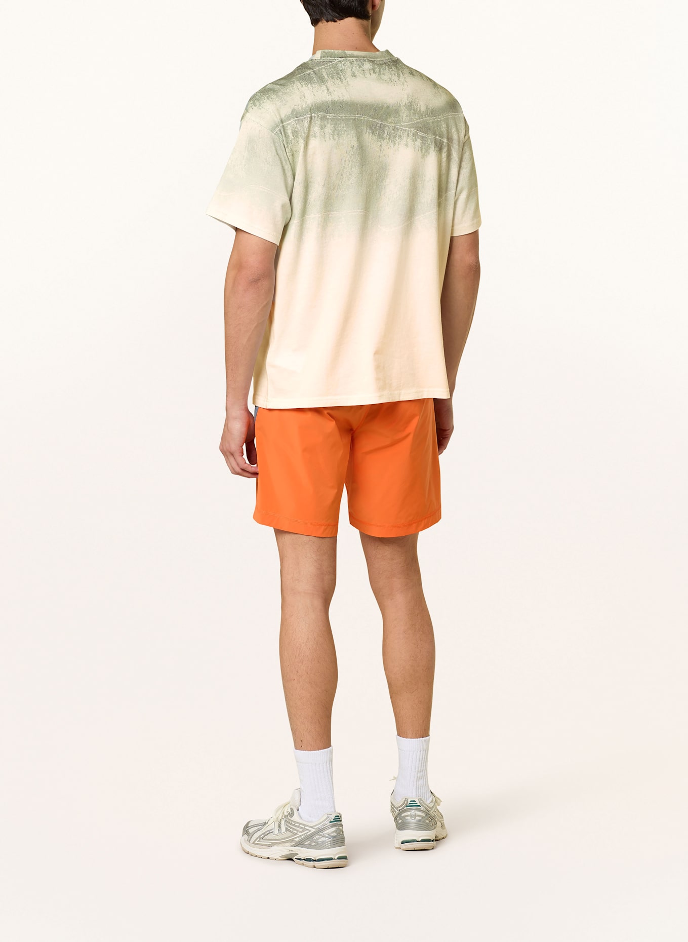 NAPAPIJRI T-shirt TORA: WHITE/ GREEN/ LIGHT GREEN
