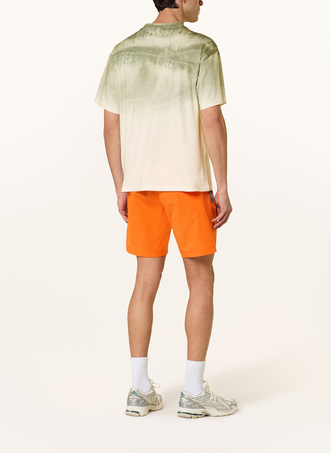 NAPAPIJRI Shorts N-TARTUCA: ORANGE/ GRAY