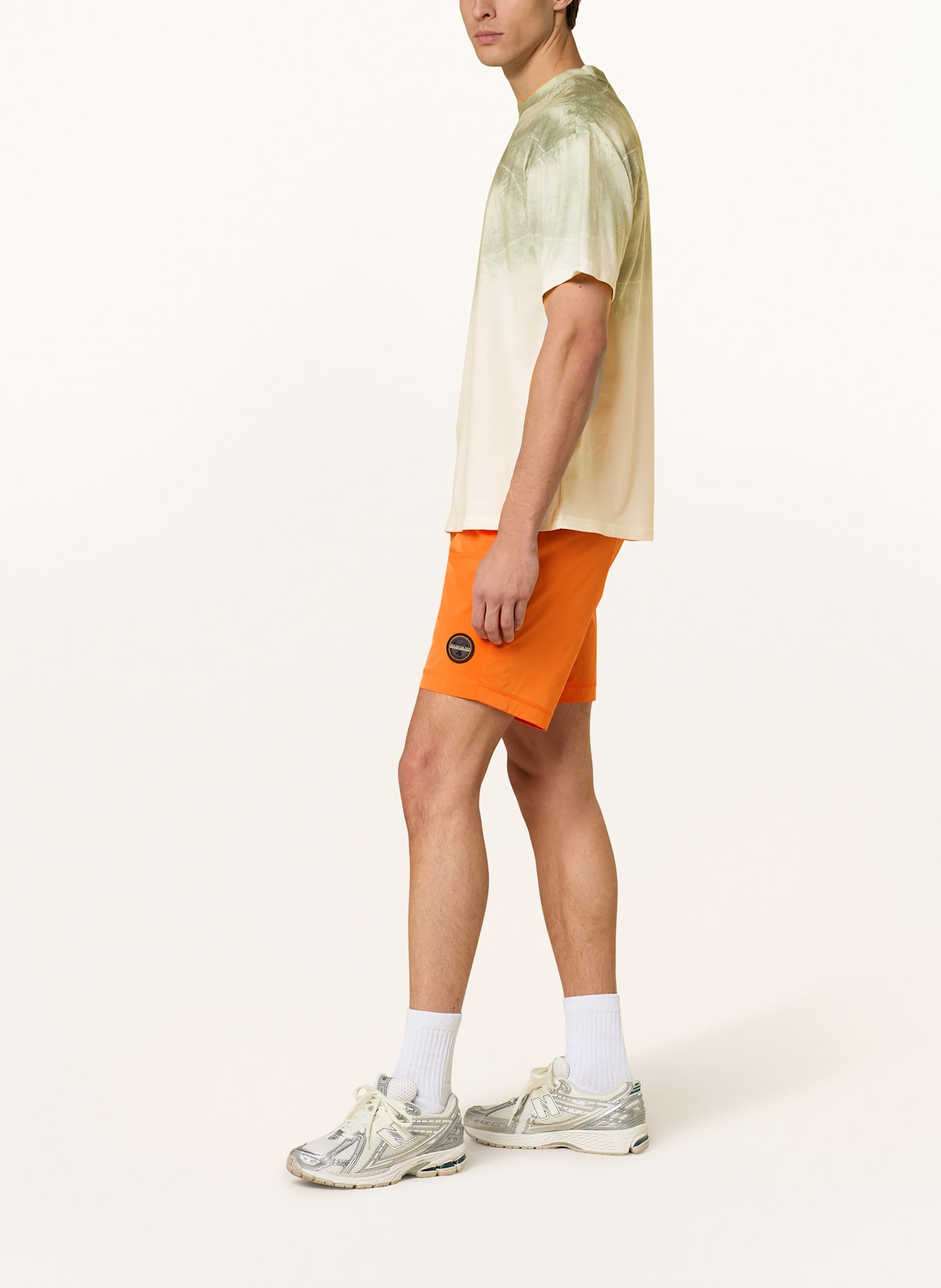 NAPAPIJRI Shorts N-TARTUCA: ORANGE/ GRAY
