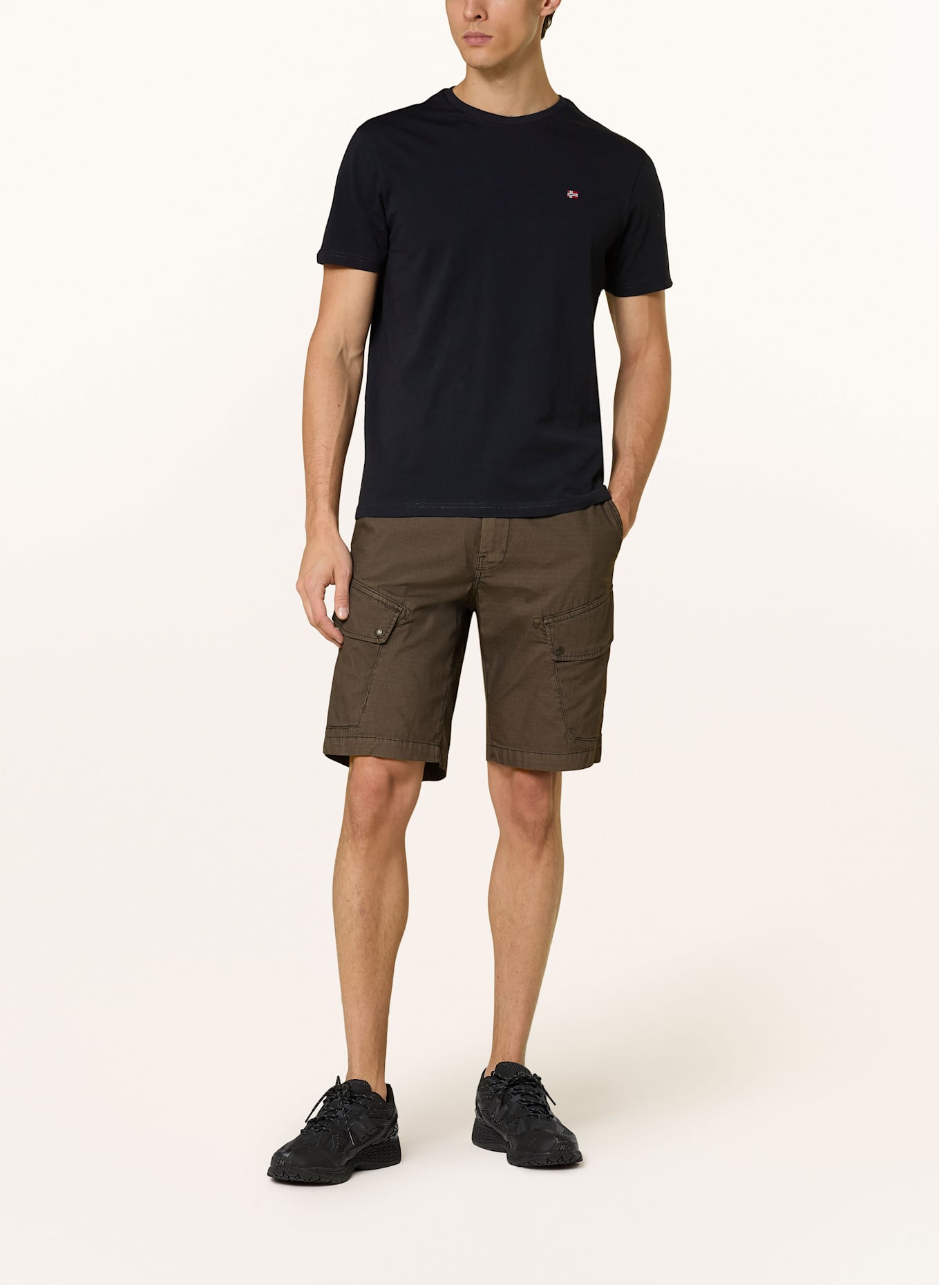 NAPAPIJRI Cargo shorts N-SENIO Regular Fit: DARK BROWN