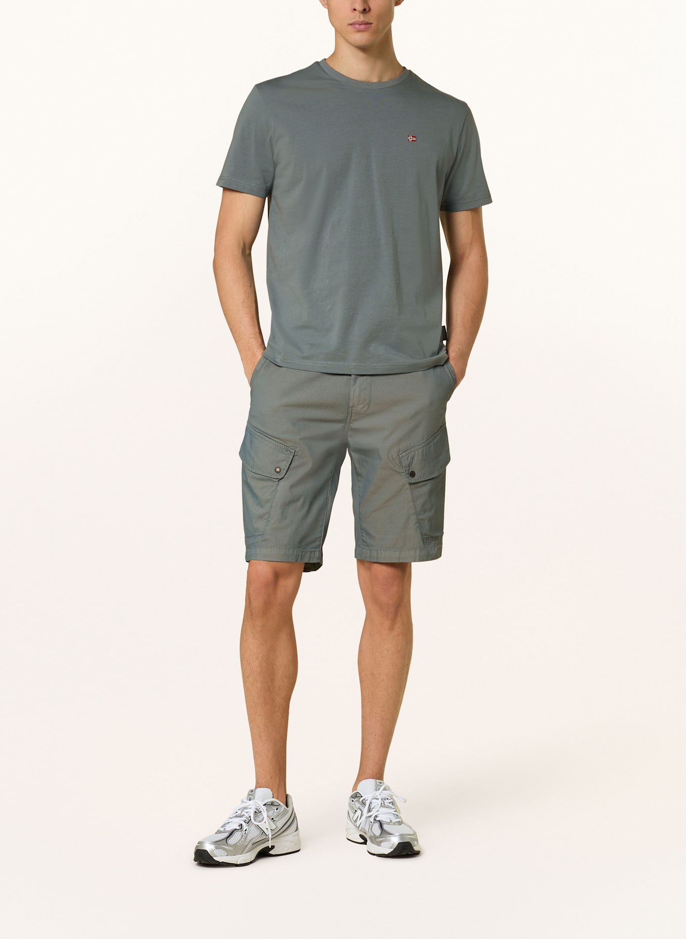 NAPAPIJRI Cargo shorts N-SENIO Regular Fit: BLUE GRAY