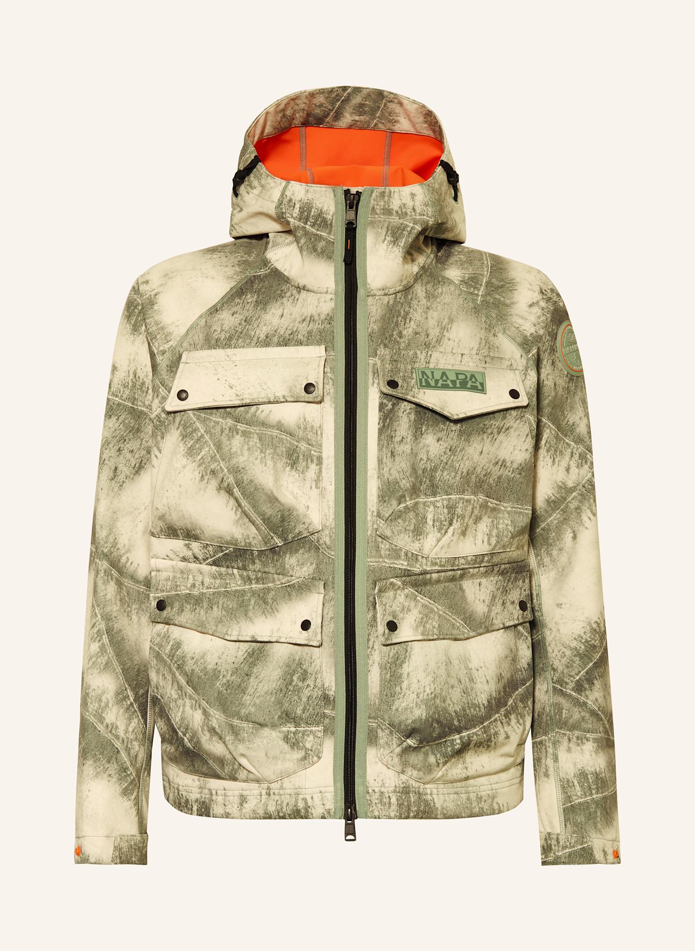 NAPAPIJRI Jacket A-RIVALTO: GREEN/ CREAM