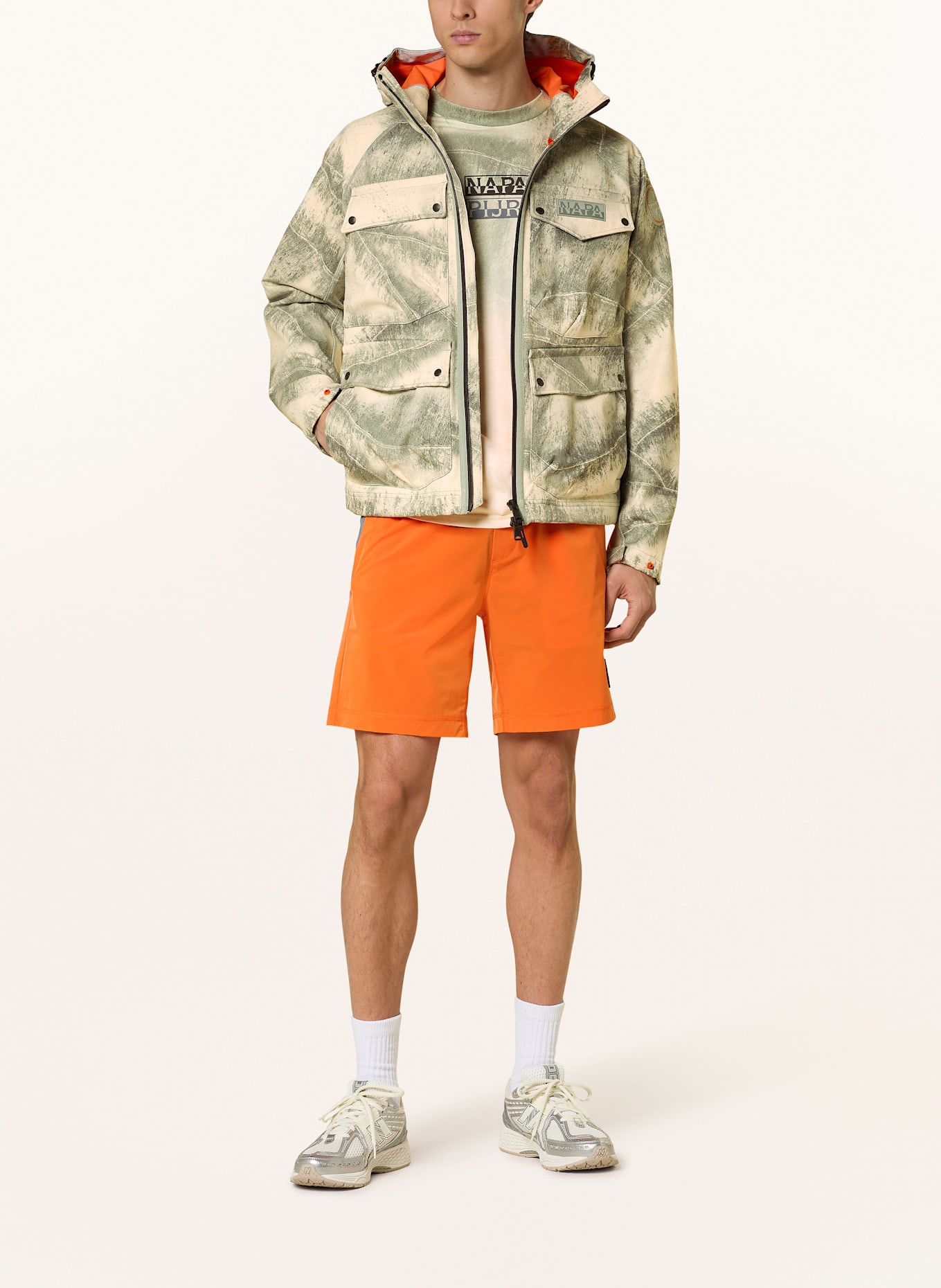 NAPAPIJRI Jacket A-RIVALTO: GREEN/ CREAM