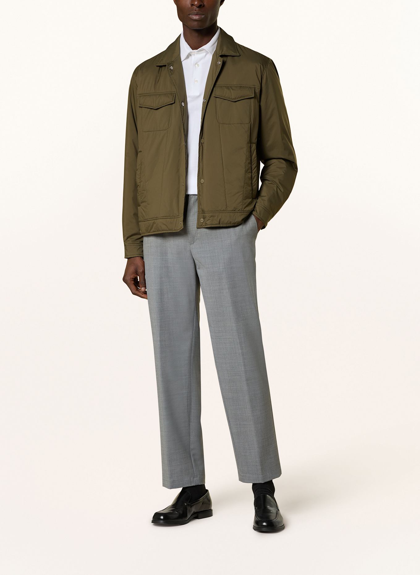 ブルゾン Herno Ecoage Overshirt HERNO Overshirt in olive
