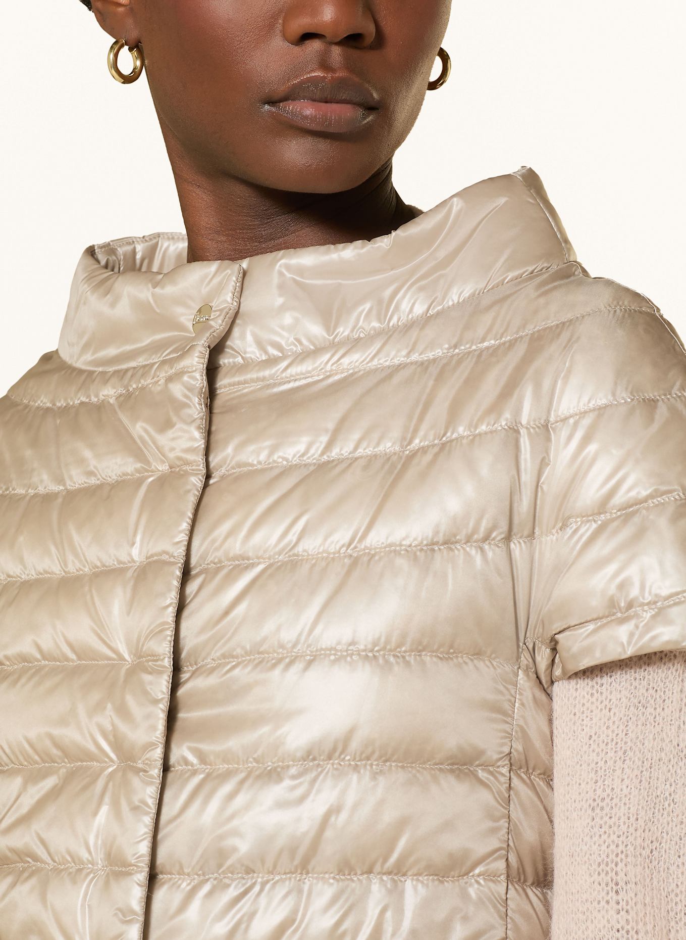 HERNO GRETA down vest, Color: BEIGE (Image 4)