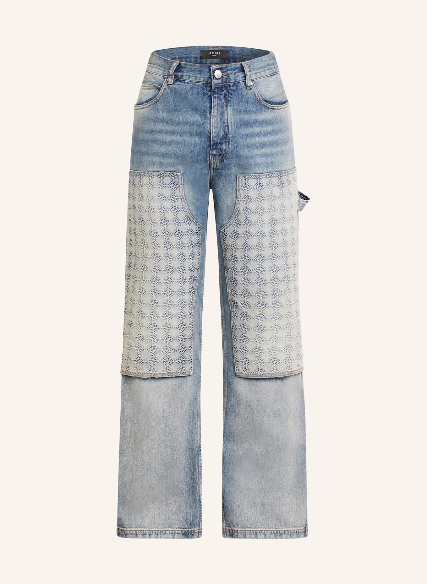AMIRI DEBOSSED regular fit jeans: ANTIQUE INDIGO ANTIQUE INDIGO