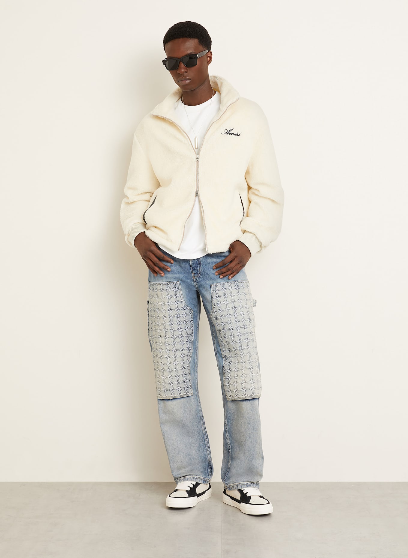 AMIRI DEBOSSED regular fit jeans: ANTIQUE INDIGO ANTIQUE INDIGO