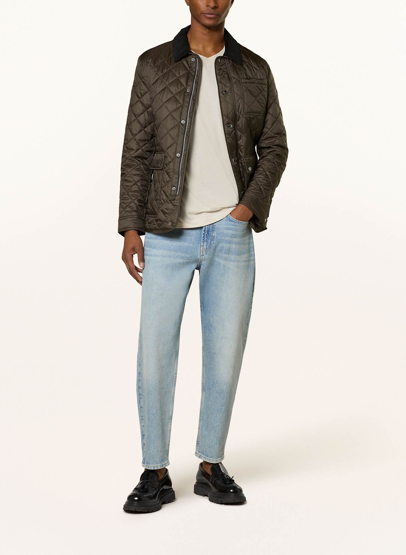 MILESTONE Steppjacke MSSEATTLE mit DUPONT™ SORONA®-Isolierung: KHAKI