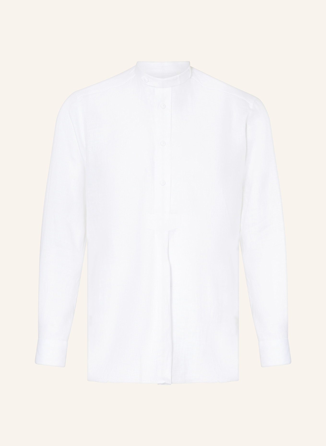 Johann & Johanna Trachtenhemd ADAM Comfort Fit aus Leinen: WEISS