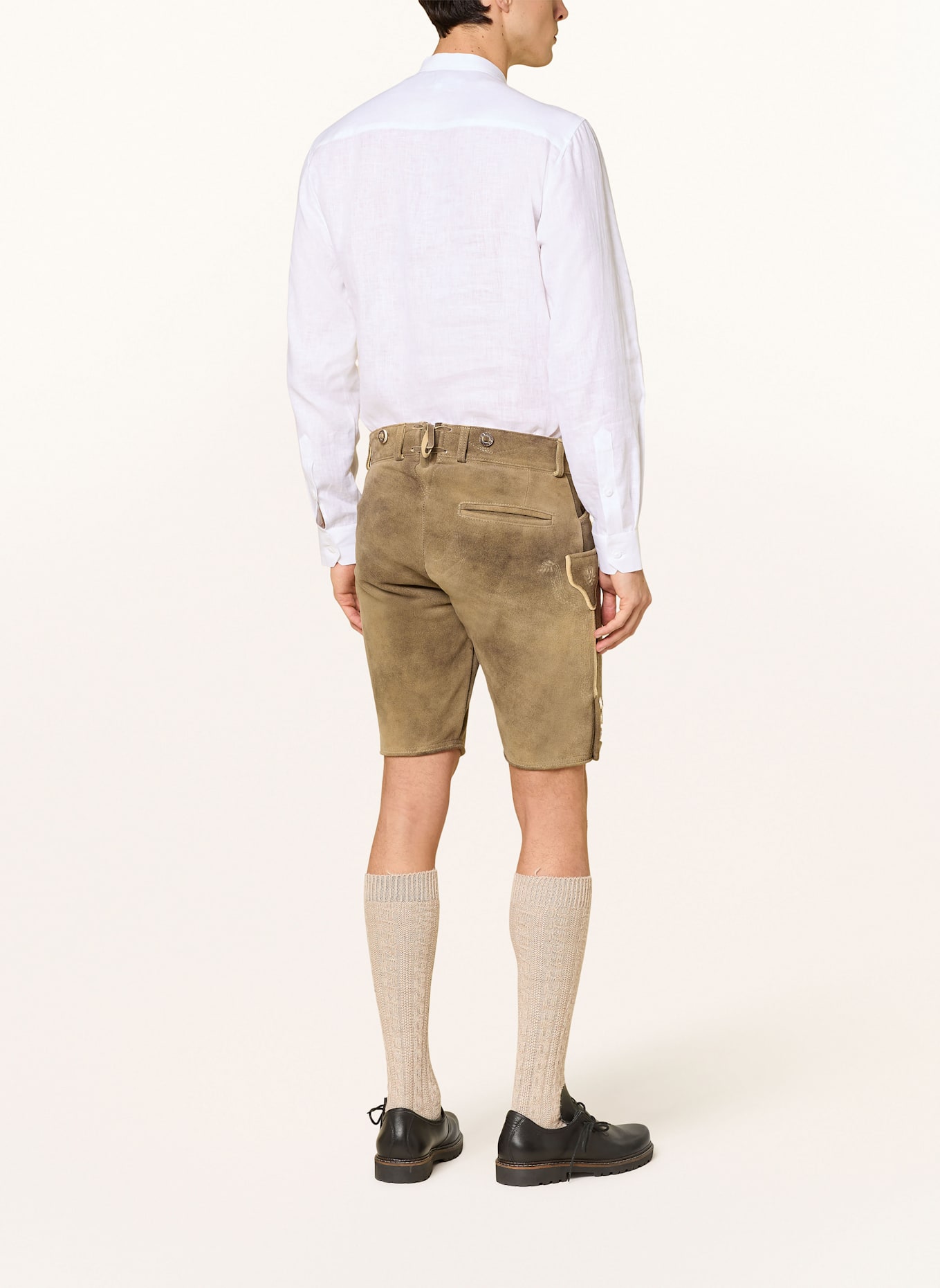Johann & Johanna Trachtenhemd ADAM Comfort Fit aus Leinen: WEISS