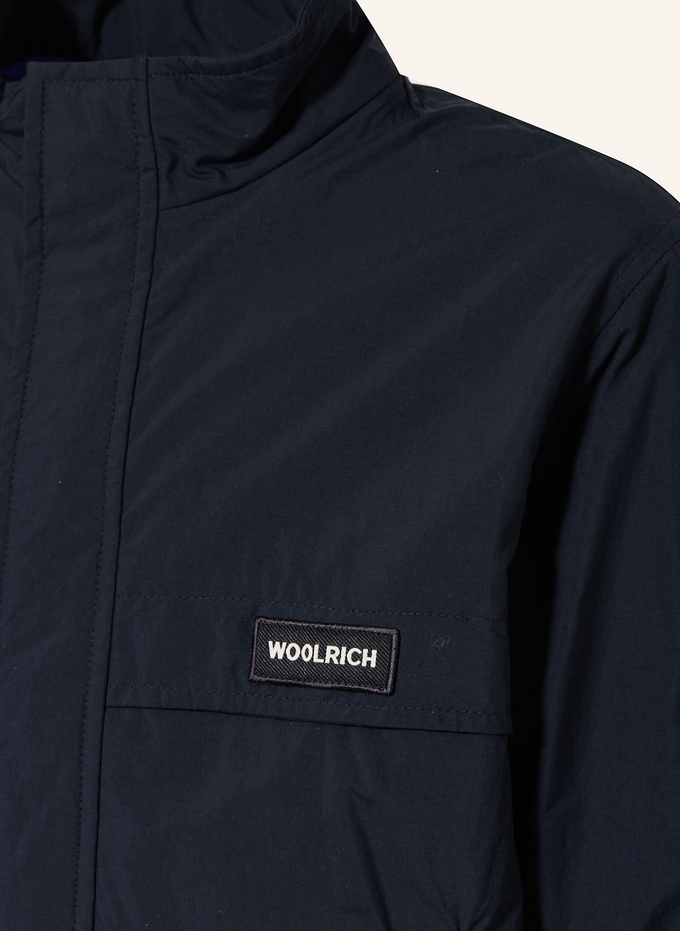 WOOLRICH Kurtka przeciwdeszczowa TASLAN: CZARNY