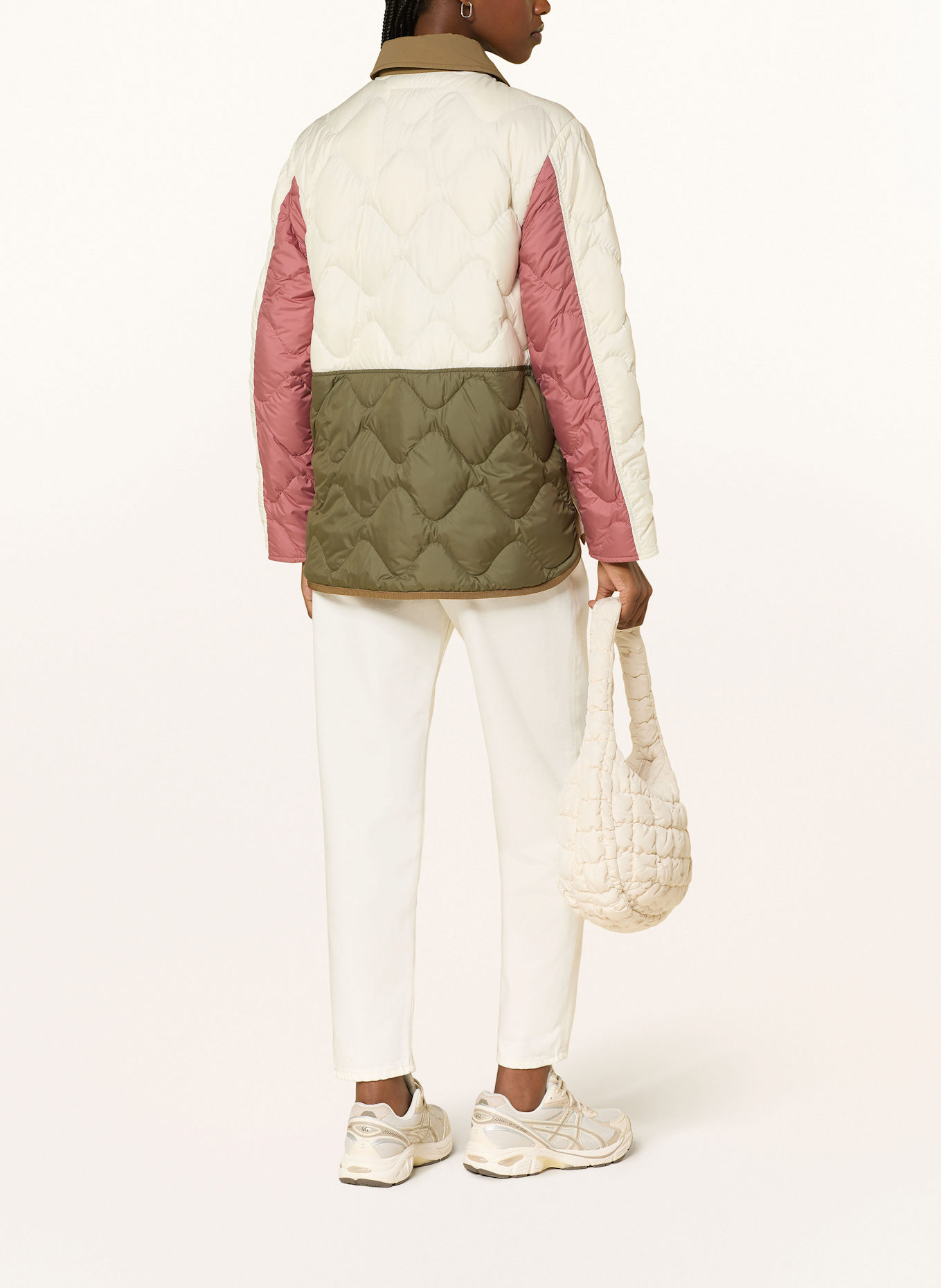 WOOLRICH Steppjacke HERITAGE: OLIV/ BRAUN/ CREME