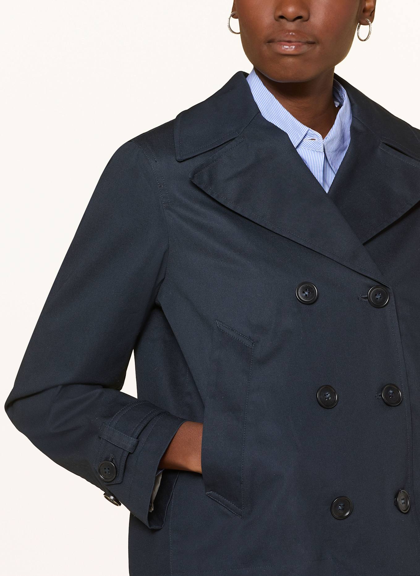 WOOLRICH Trenchcoat: DUNKELBLAU