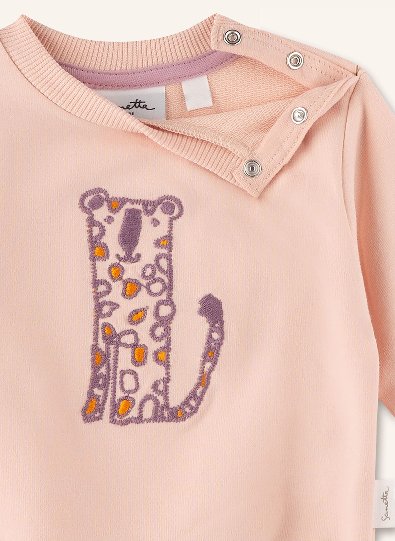 Sanetta PURE Long sleeve shirt: SALMON