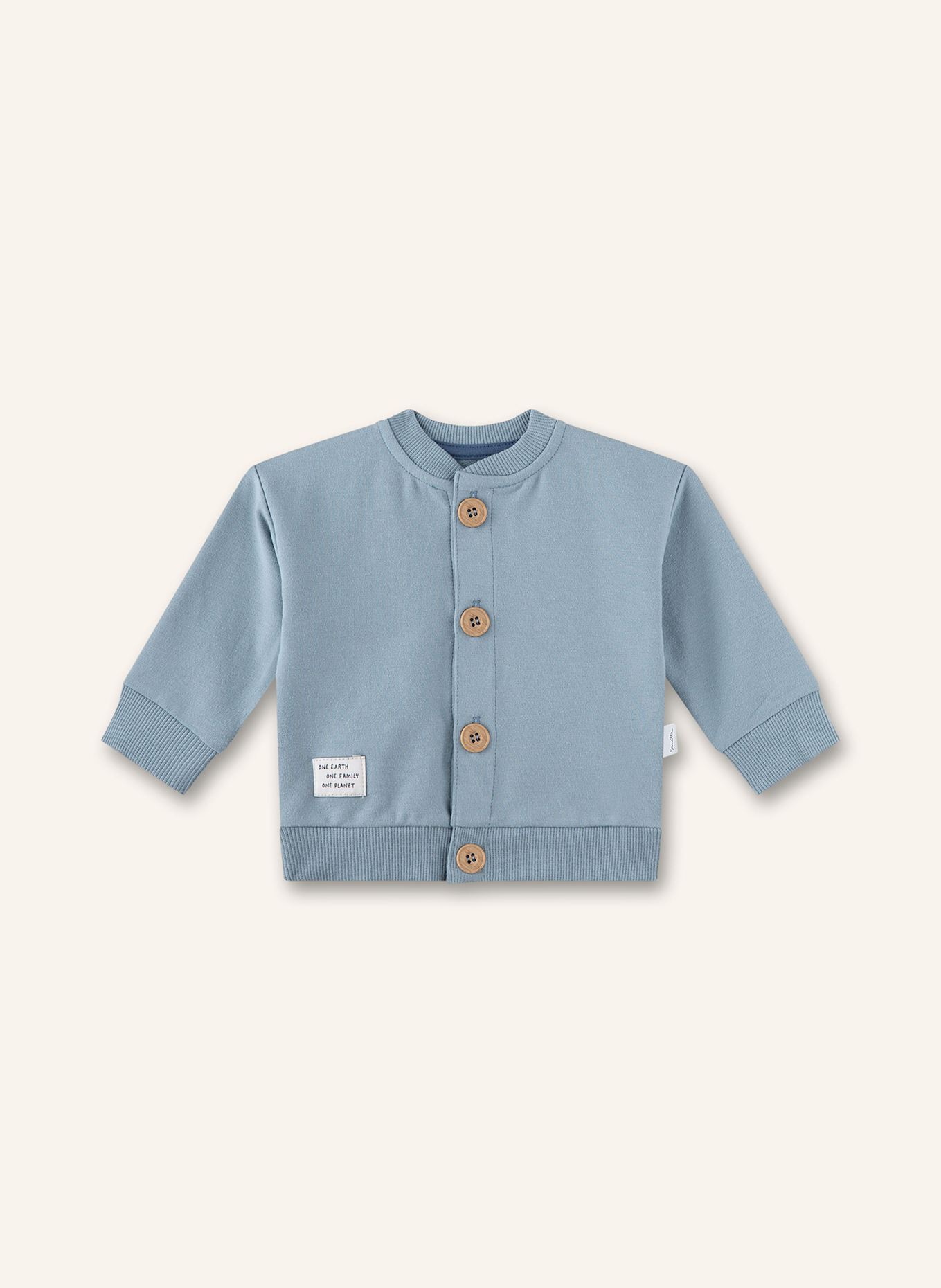 Sanetta PURE Sweatjacke: HELLBLAU