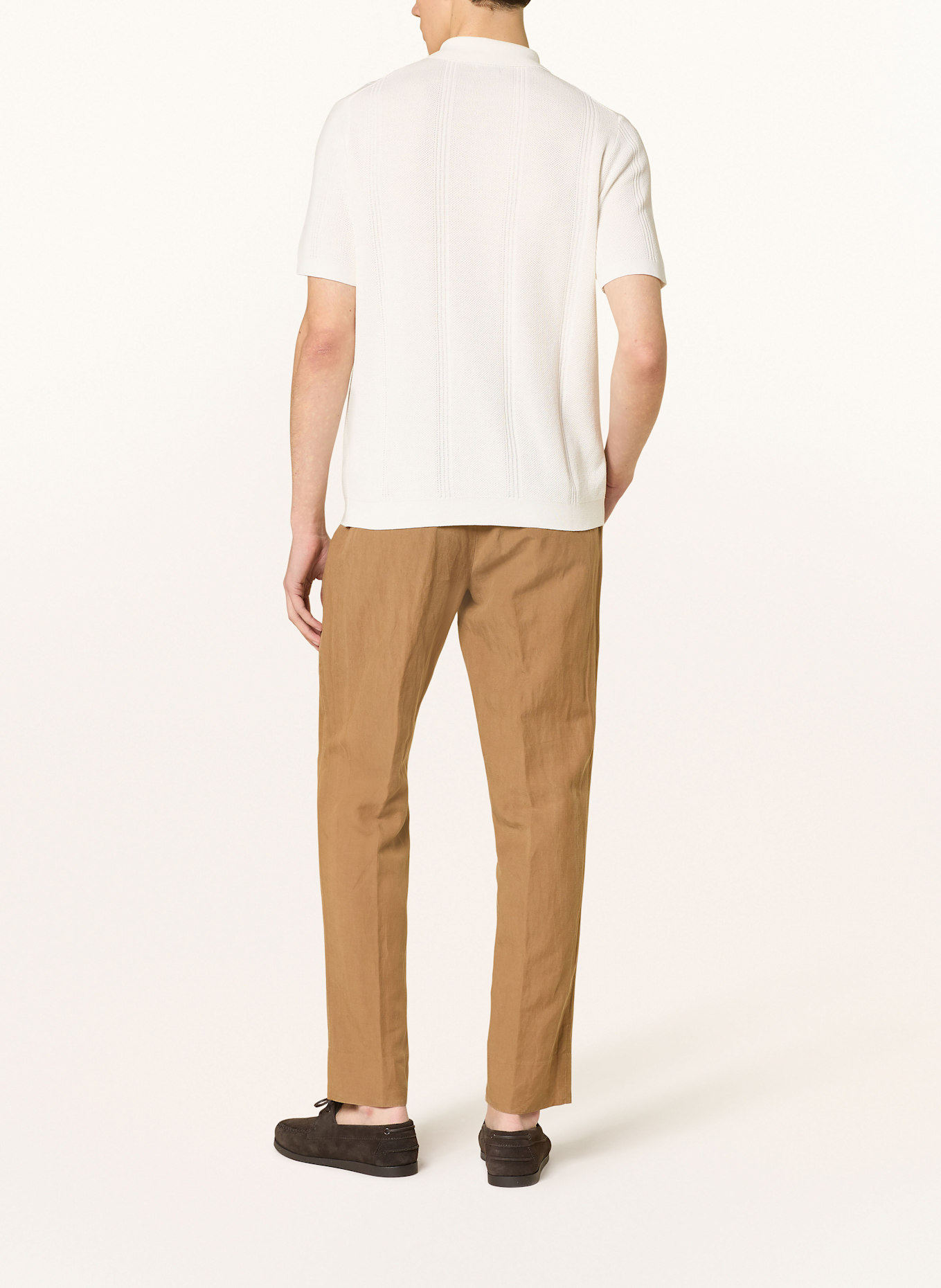 DANIELE FIESOLI Piqué-Poloshirt: ECRU