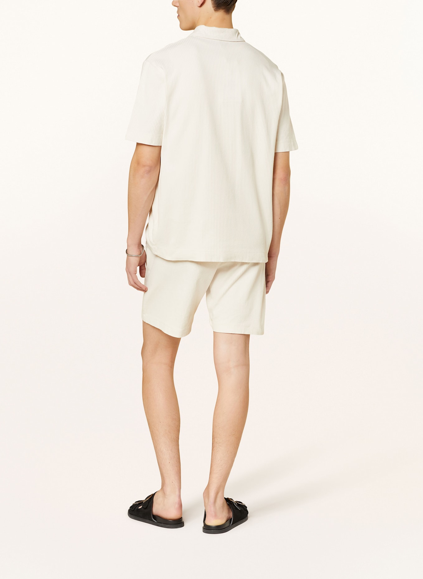 DANIELE FIESOLI Kurzarm-Hemd Regular Fit: ECRU